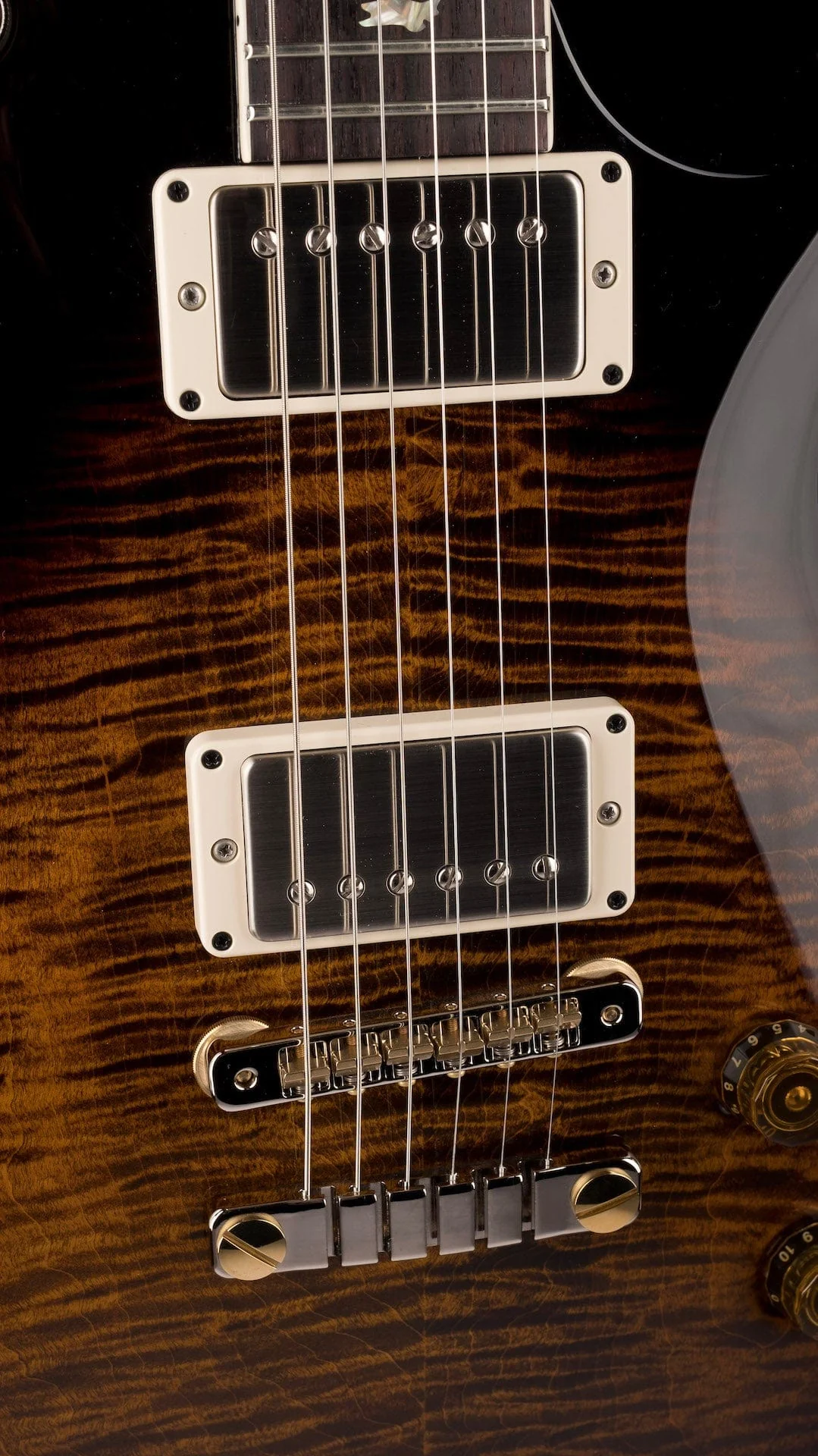 PRS Core Singlecut 594 Custom Color Black Gold Smokeburst with Case - Image 7