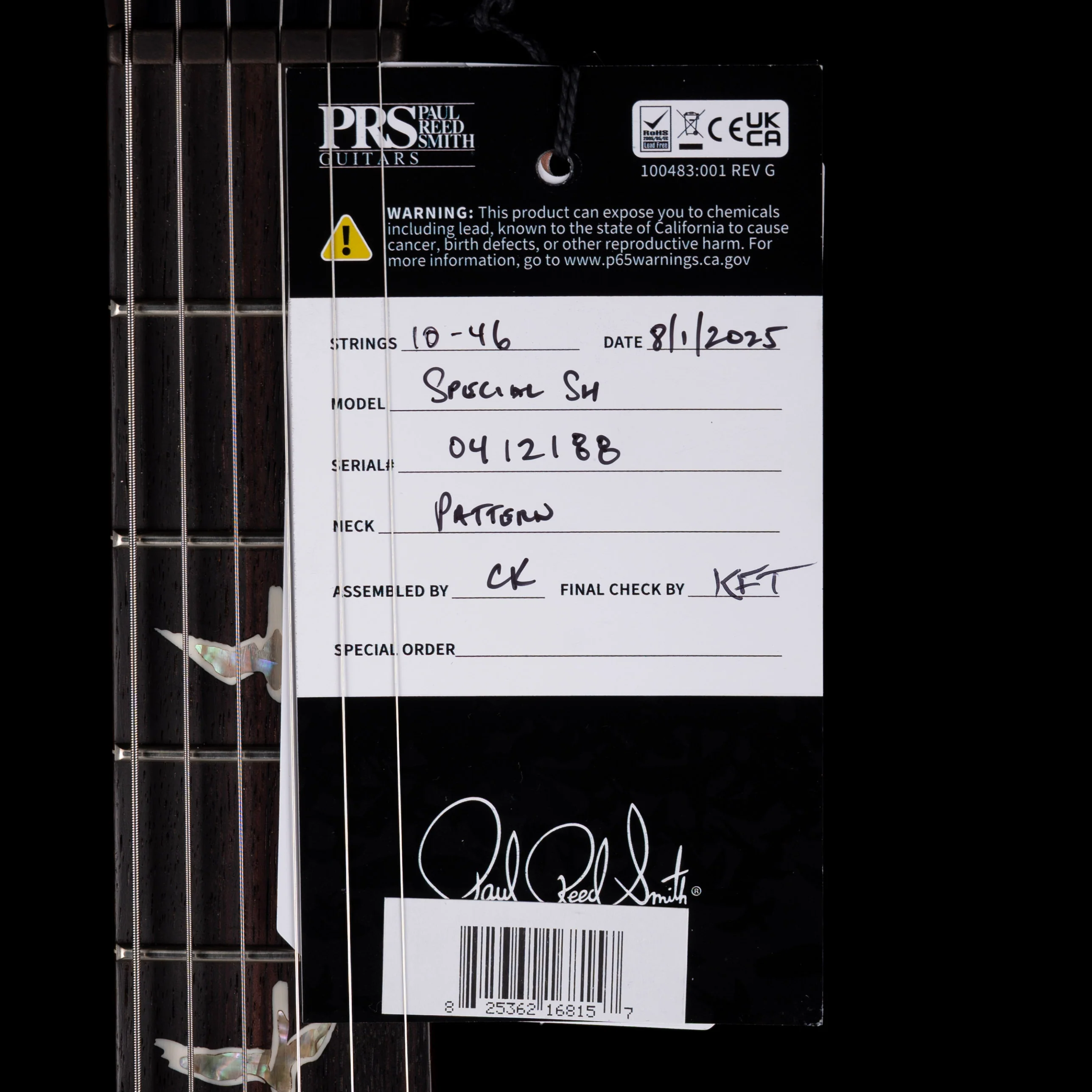 PRS Core Special Semi-Hollow Cobalt Smokeburst with Case - Image 15