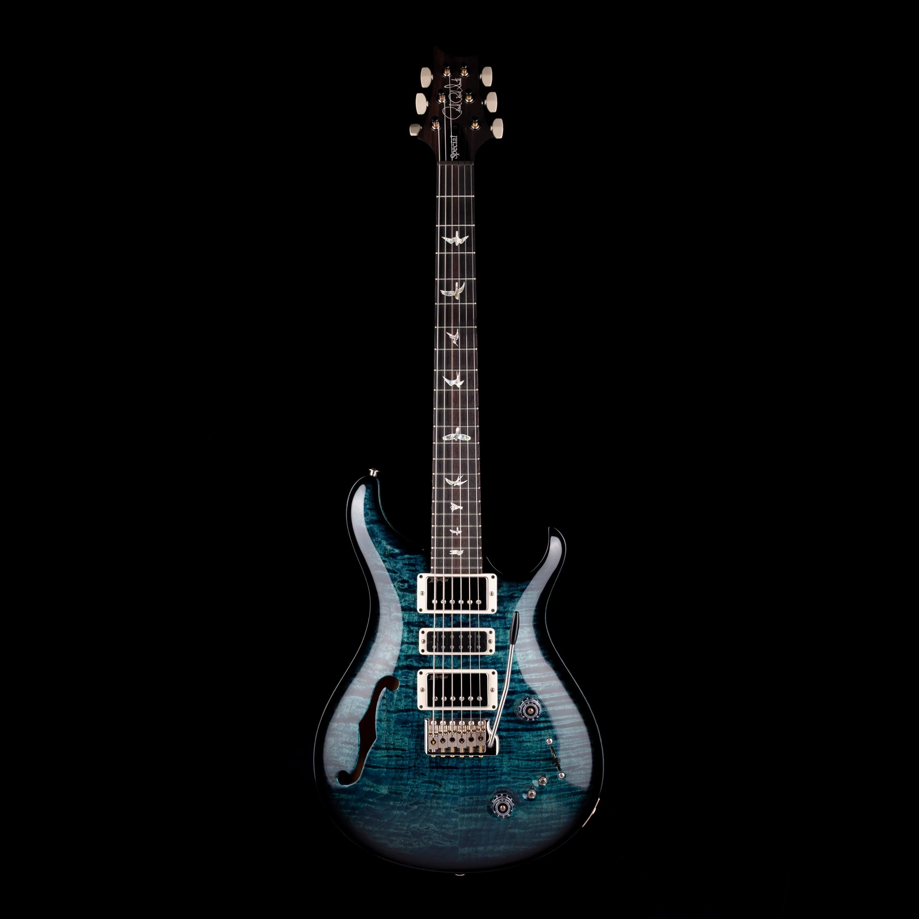 PRS Core Special Semi-Hollow Cobalt Smokeburst with Case - Image 2