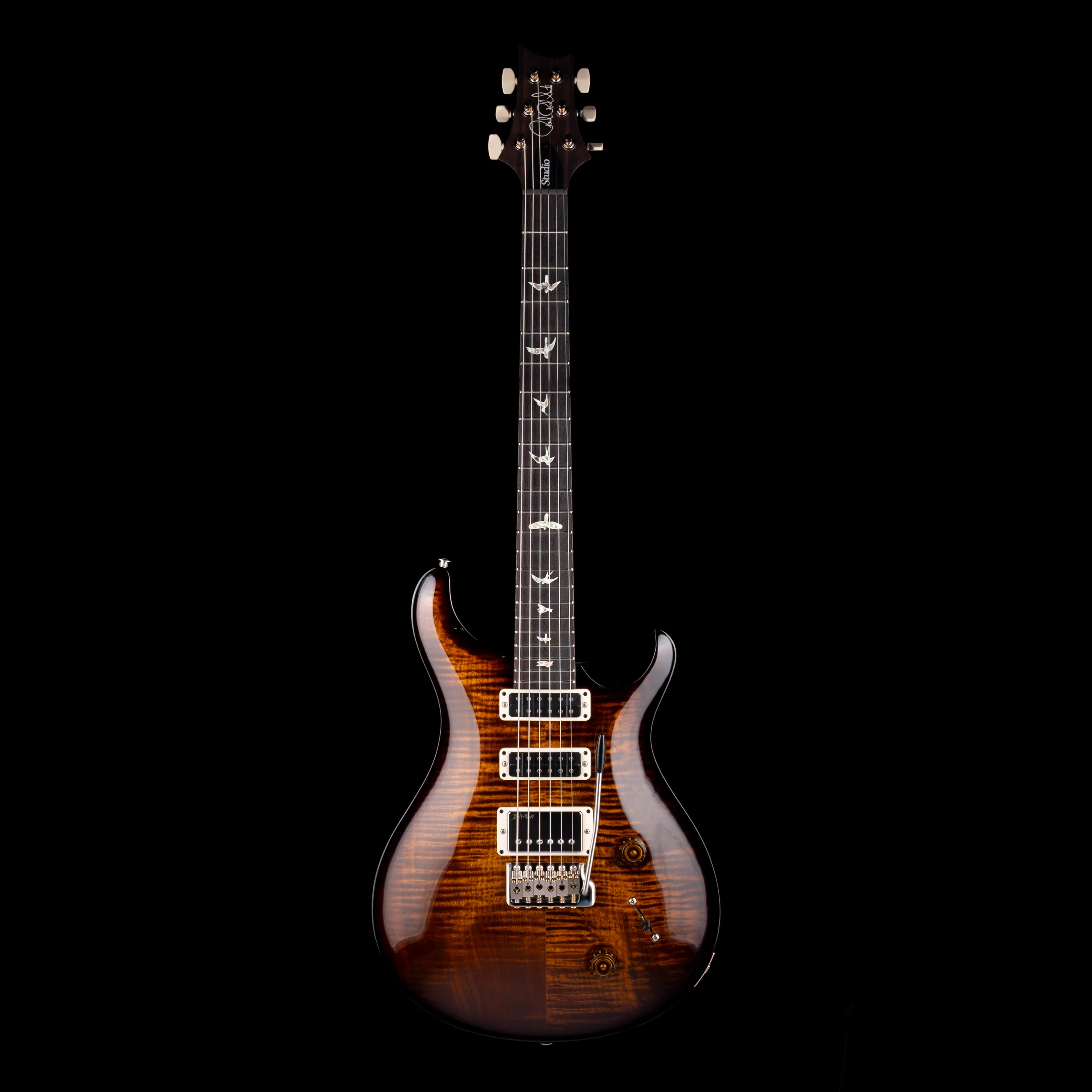 PRS Core Studio Black Gold Wraparound Burst with Case - Image 2