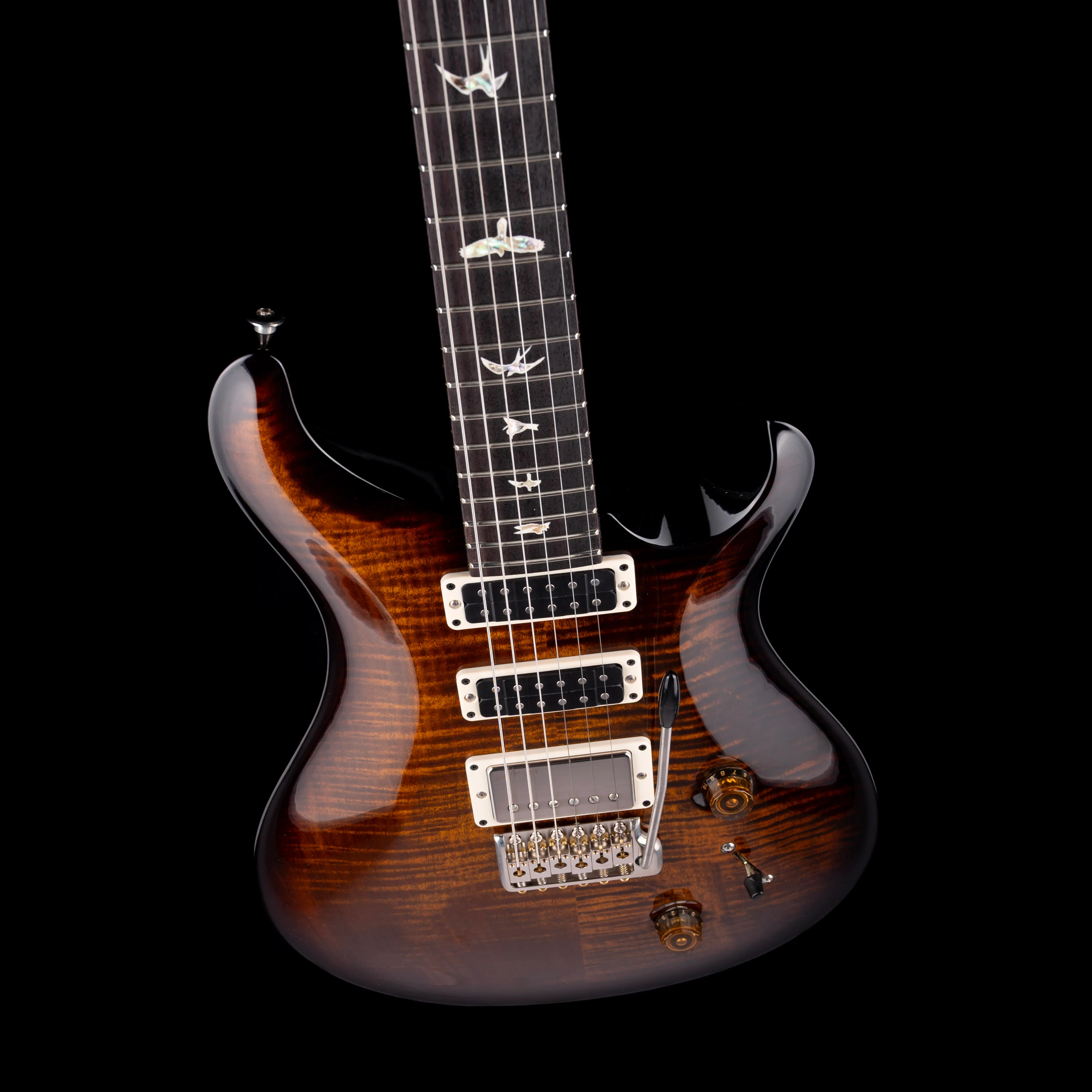 PRS Core Studio Black Gold Wraparound Burst with Case - Image 3