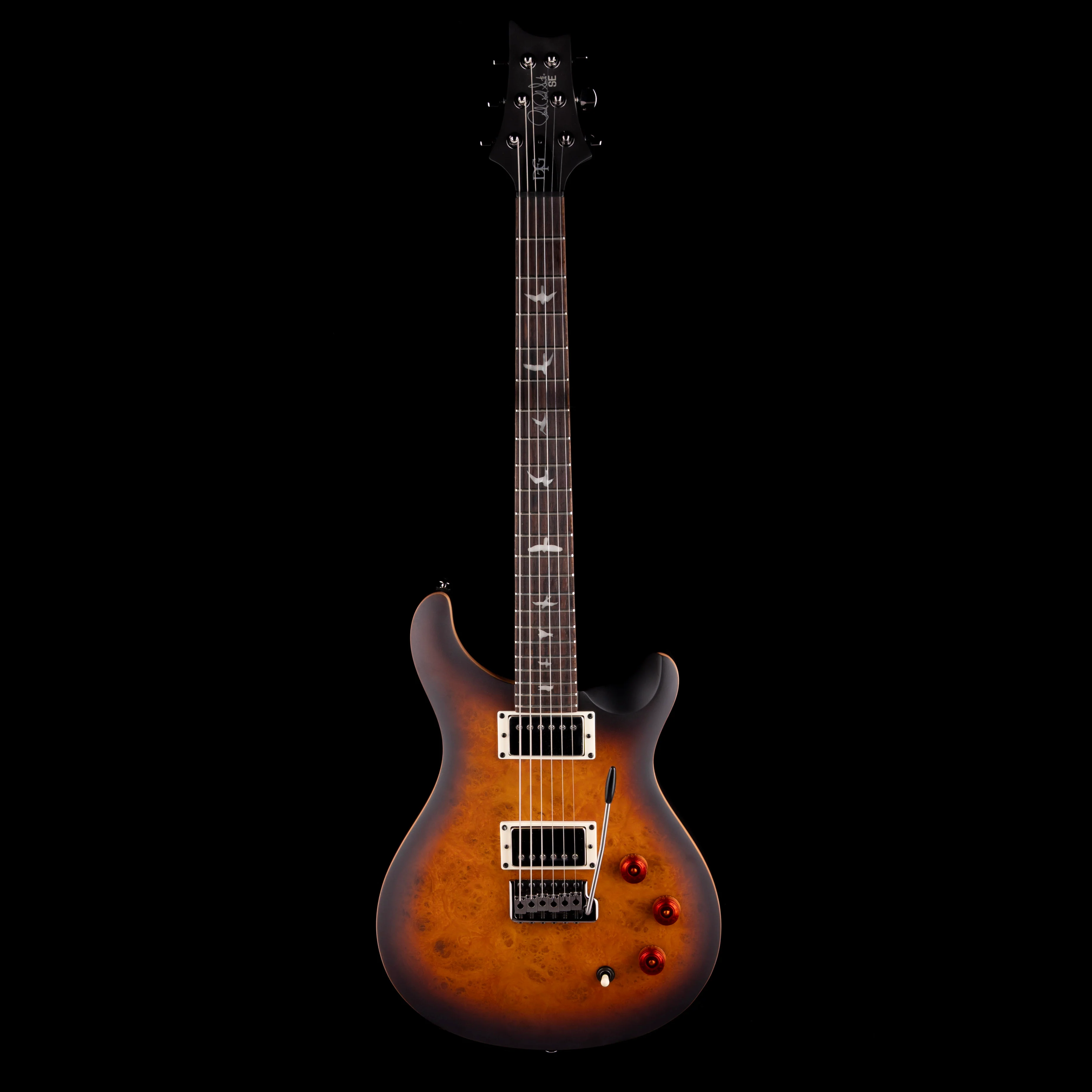PRS SE Exotic DGT Laurel Burl in McCarty Tobacco Burst With Gig Bag - Image 2