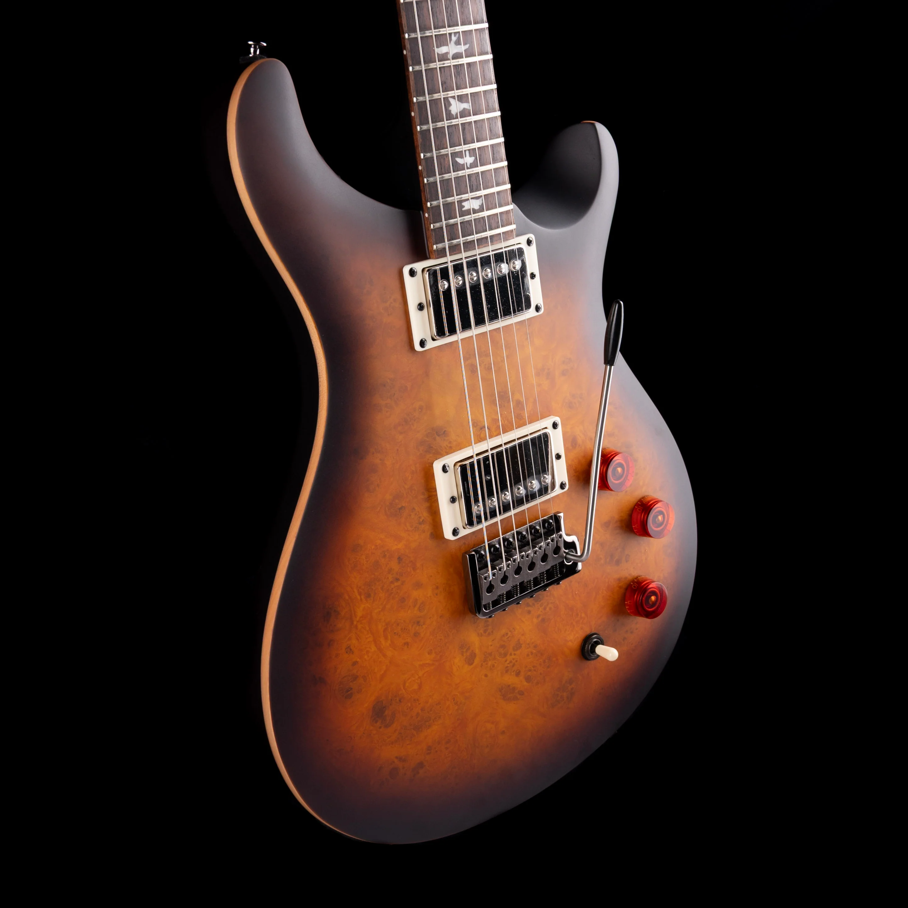 PRS SE Exotic DGT Laurel Burl in McCarty Tobacco Burst With Gig Bag - Image 6