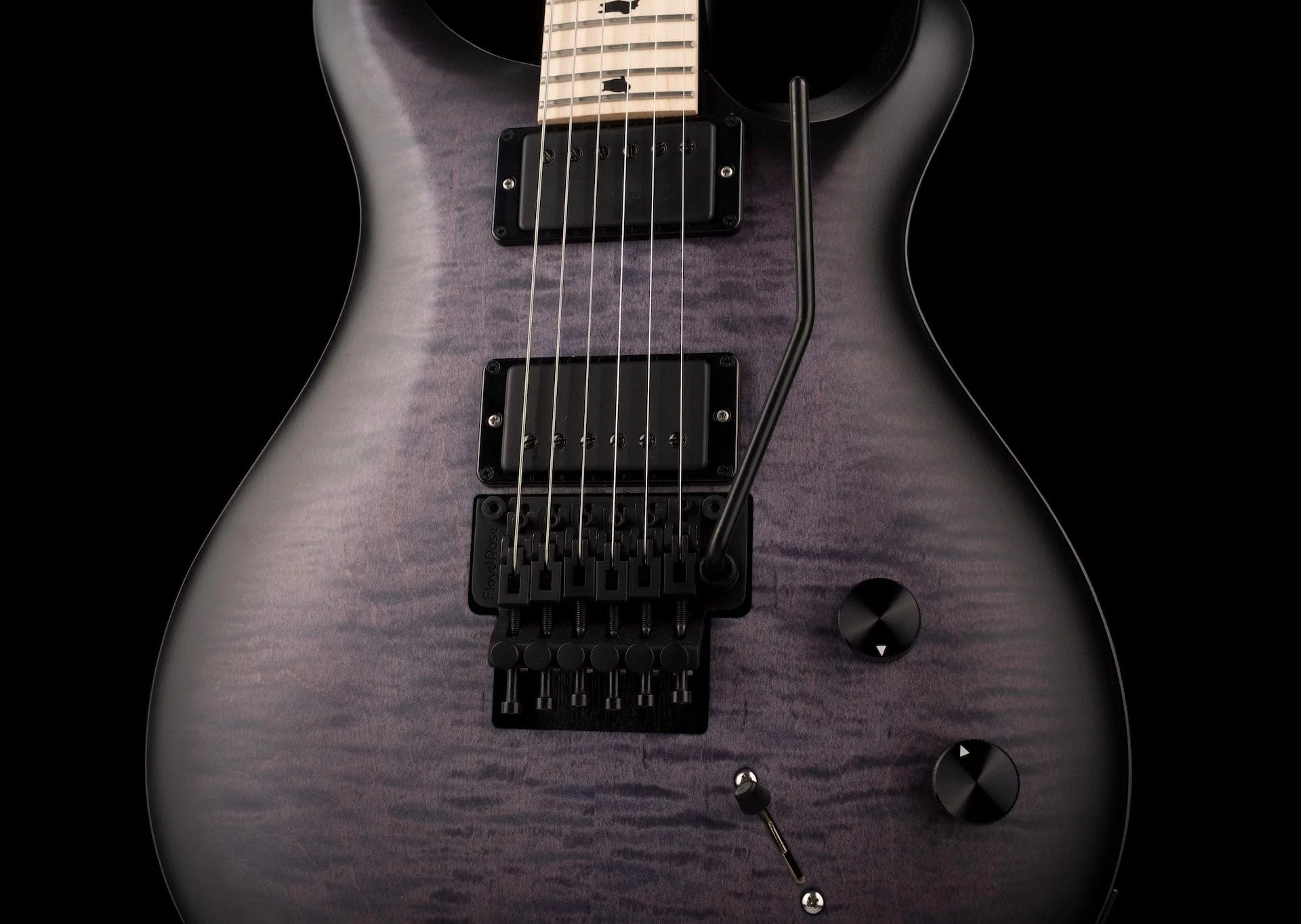 PRS Dustie Waring CE 24 Custom Color Gray Black Smokewrap Burst with Gig Bag - Image 6