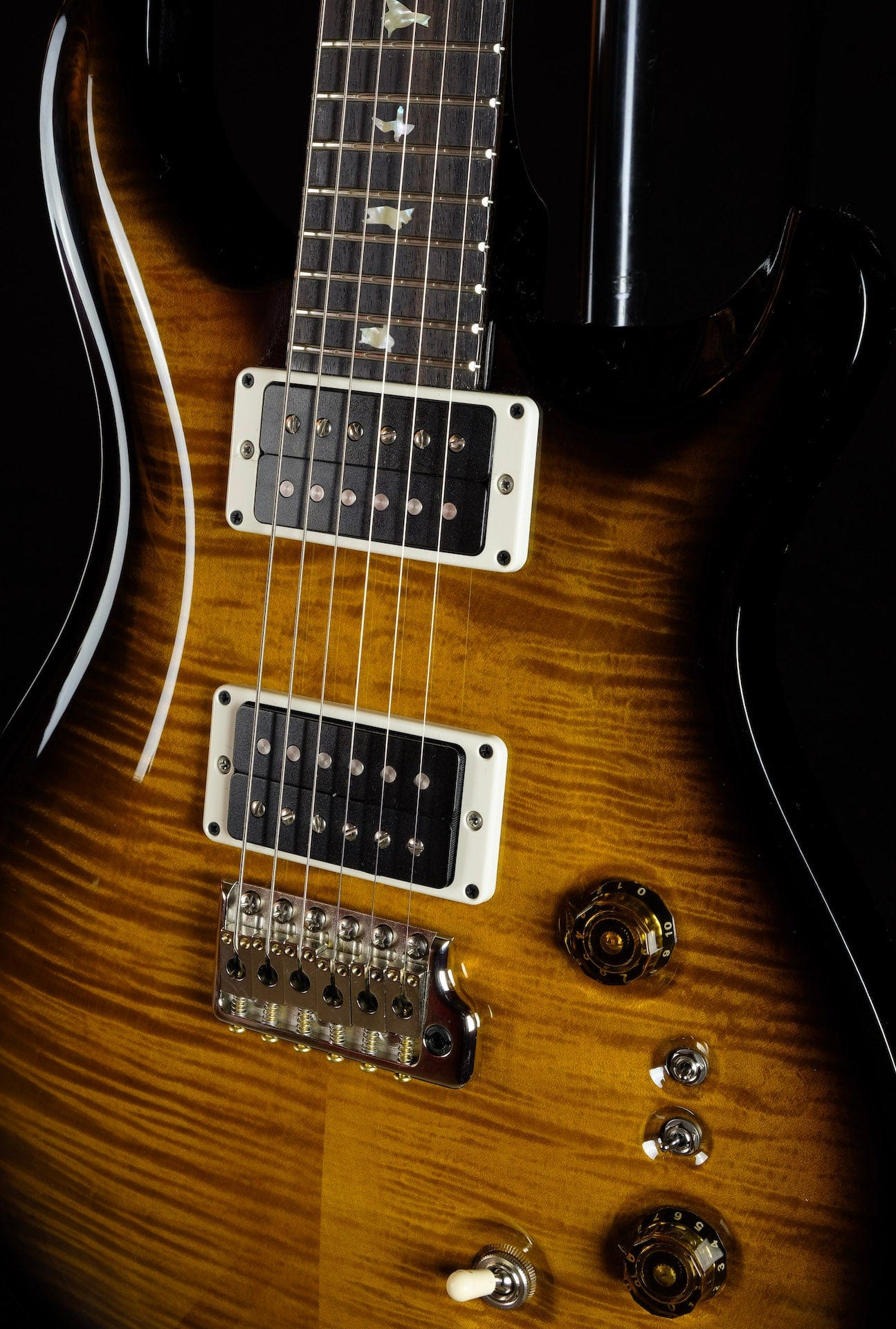 PRS Limited Edition 35th Anniversary Custom 24 Pattern Regular Amber Electric Guitar - Image 4