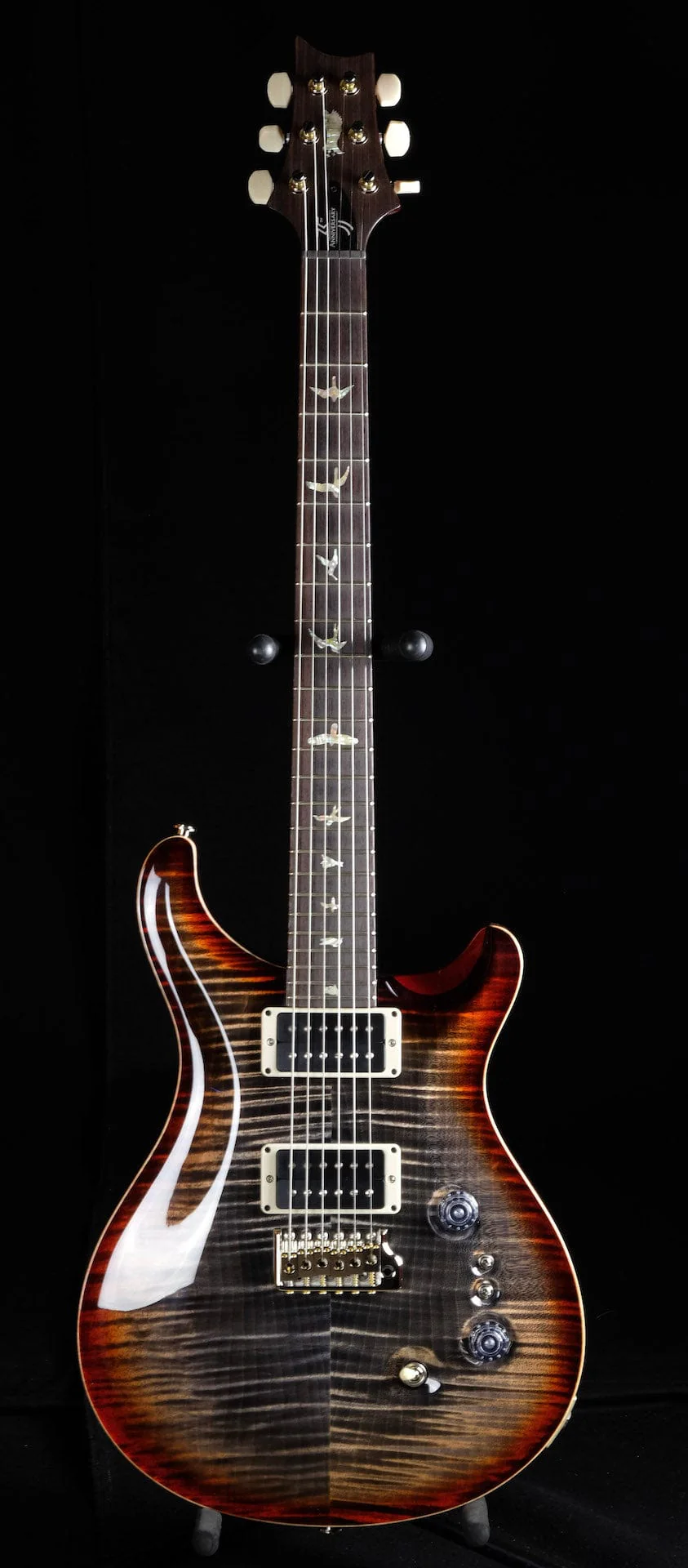 PRS Limited Edition 35th Anniversary Custom 24 Pattern Regular Charcoal Cherry Burst Electric Guitar - Image 2
