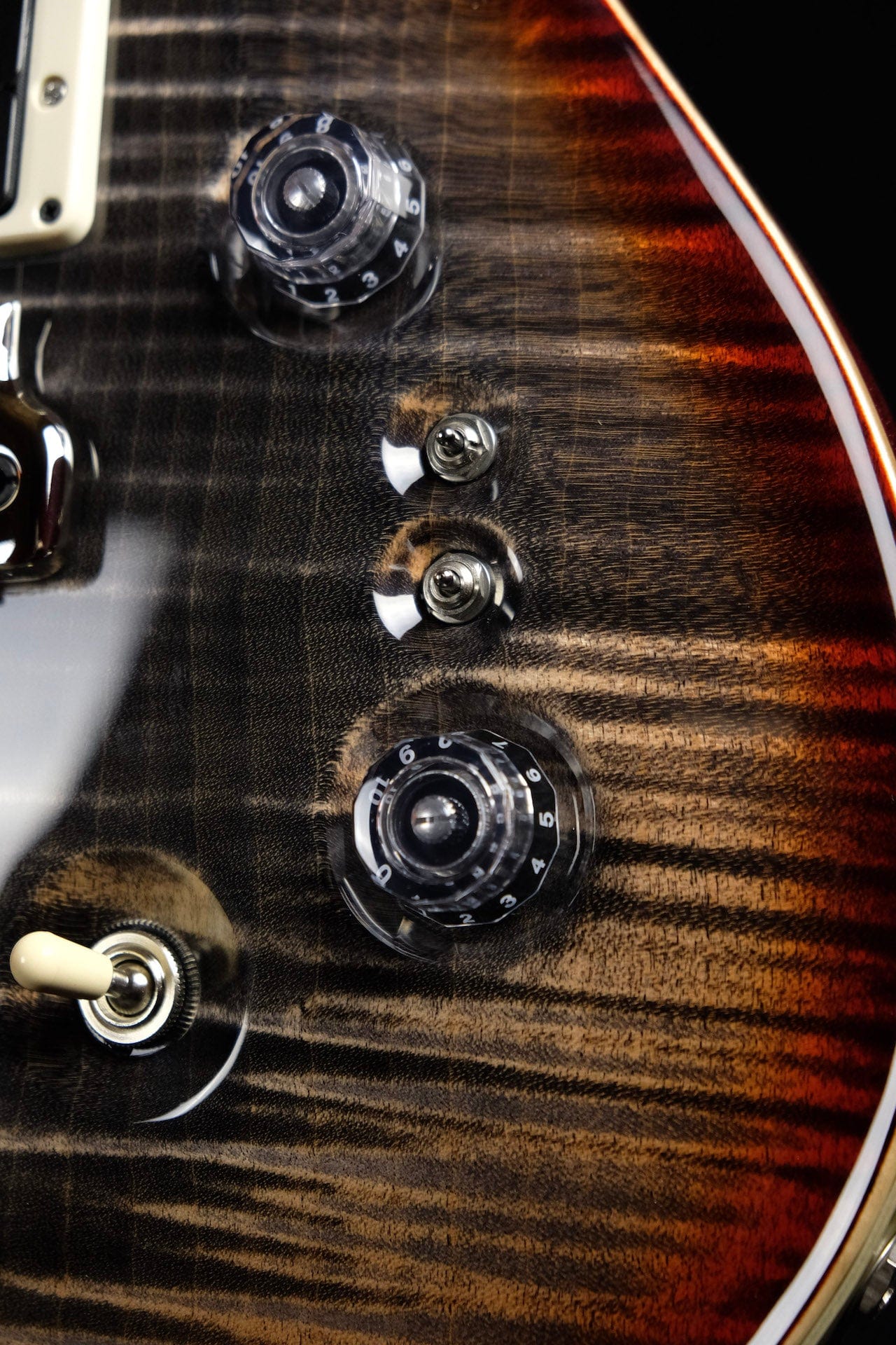 PRS Limited Edition 35th Anniversary Custom 24 Pattern Regular Charcoal Cherry Burst Electric Guitar - Image 5