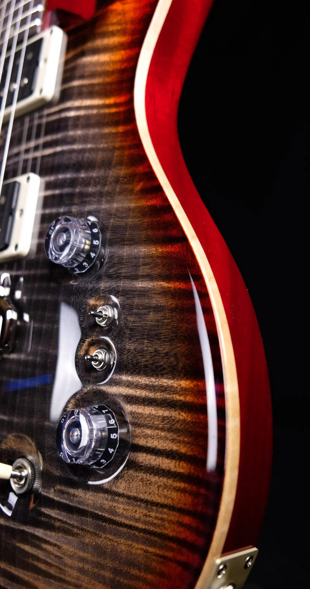 PRS Limited Edition 35th Anniversary Custom 24 Pattern Regular Charcoal Cherry Burst Electric Guitar - Image 6