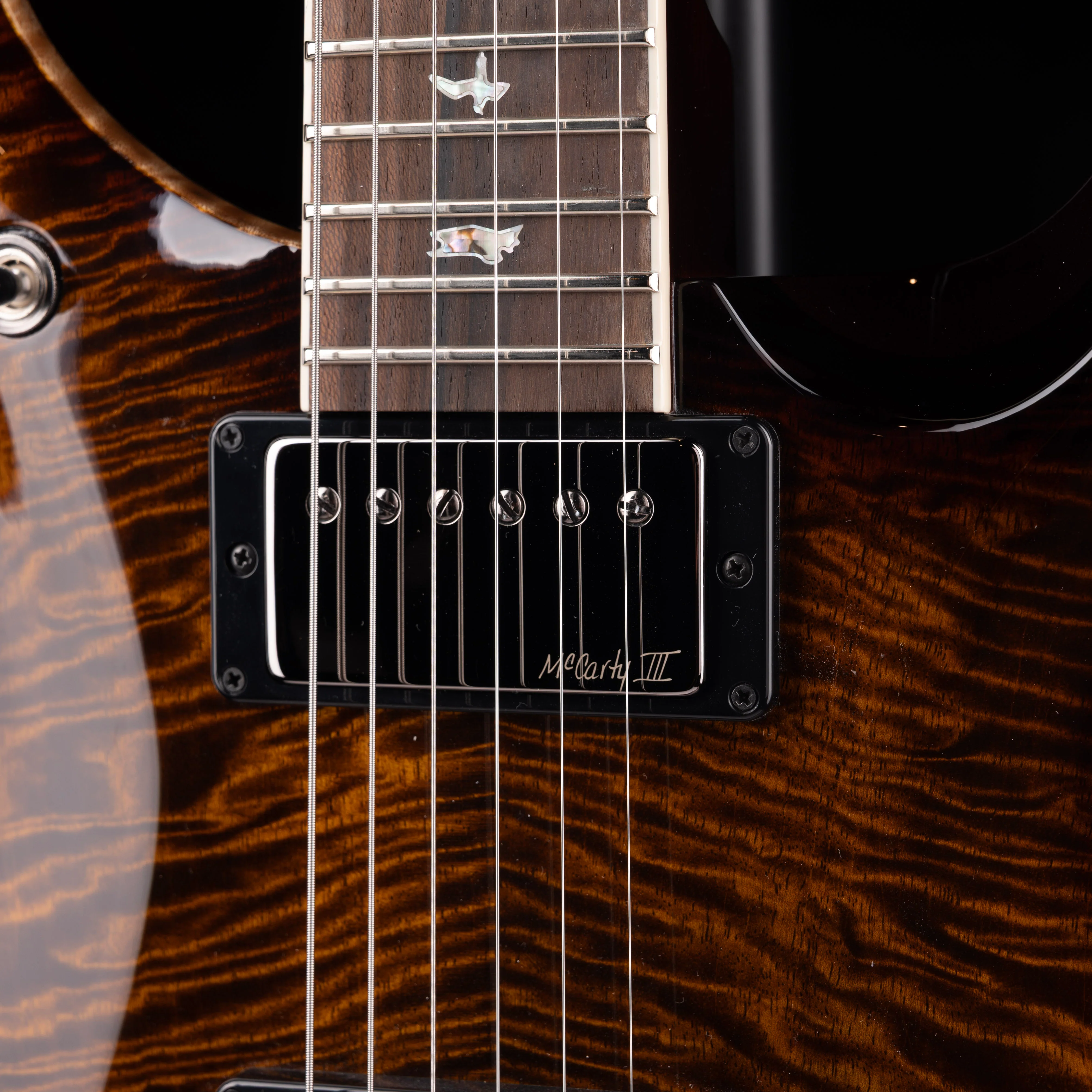 PRS Limited Edition Core McCarty 594 Mango Top Black Gold Burst with Case - Image 7