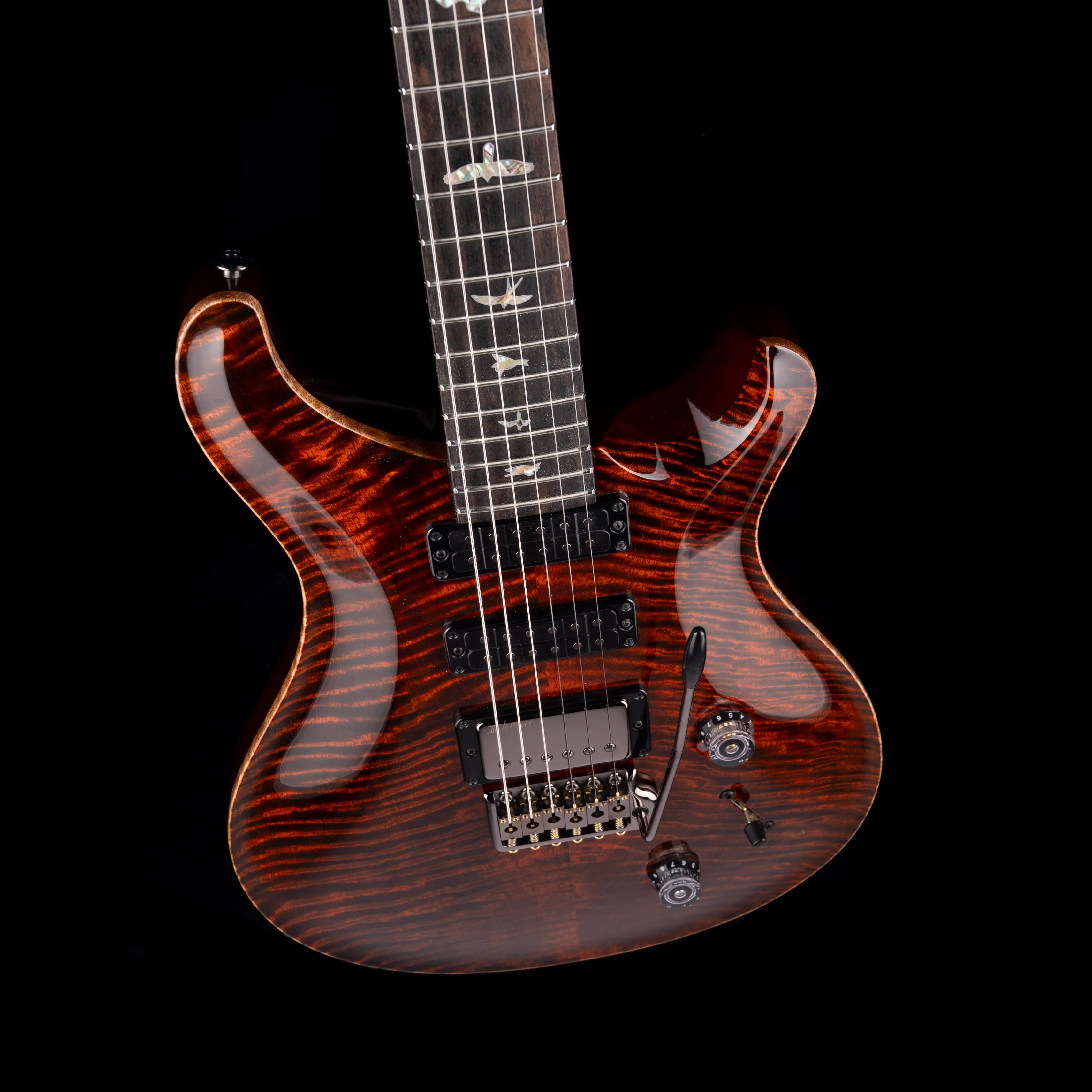 PRS Limited Edition Core Studio 22 Mango Top Orange Tiger with Case - Image 3