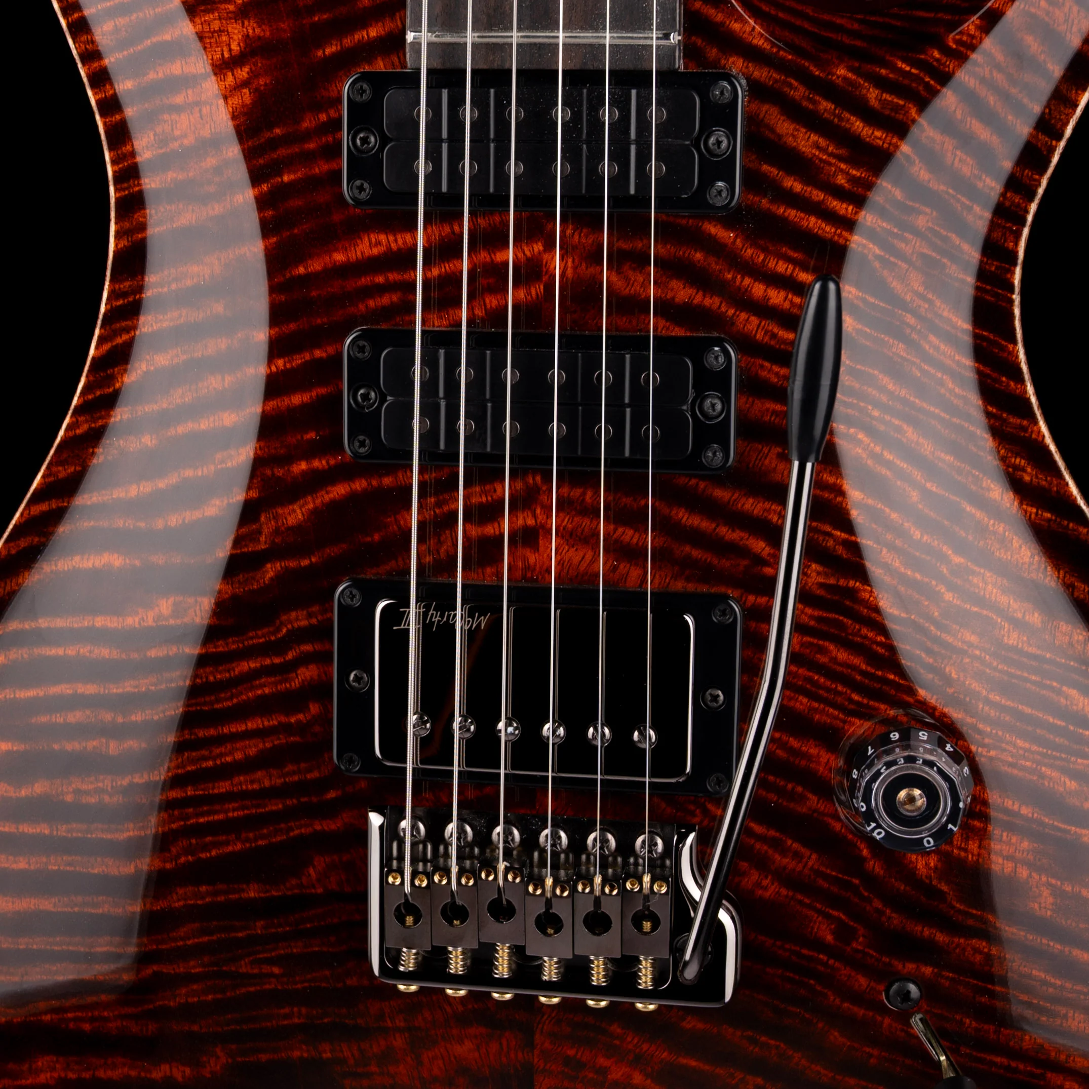 PRS Limited Edition Core Studio 22 Mango Top Orange Tiger with Case - Image 4