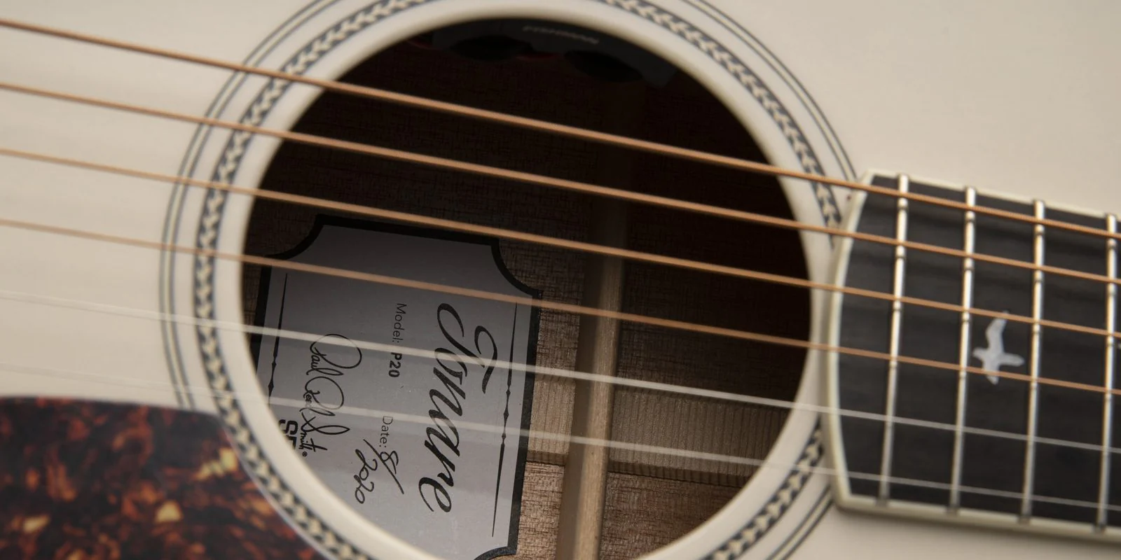 PRS Limited Edition SE P20E Parlor Acoustic Electric Antique White with Gig Bag - Image 6
