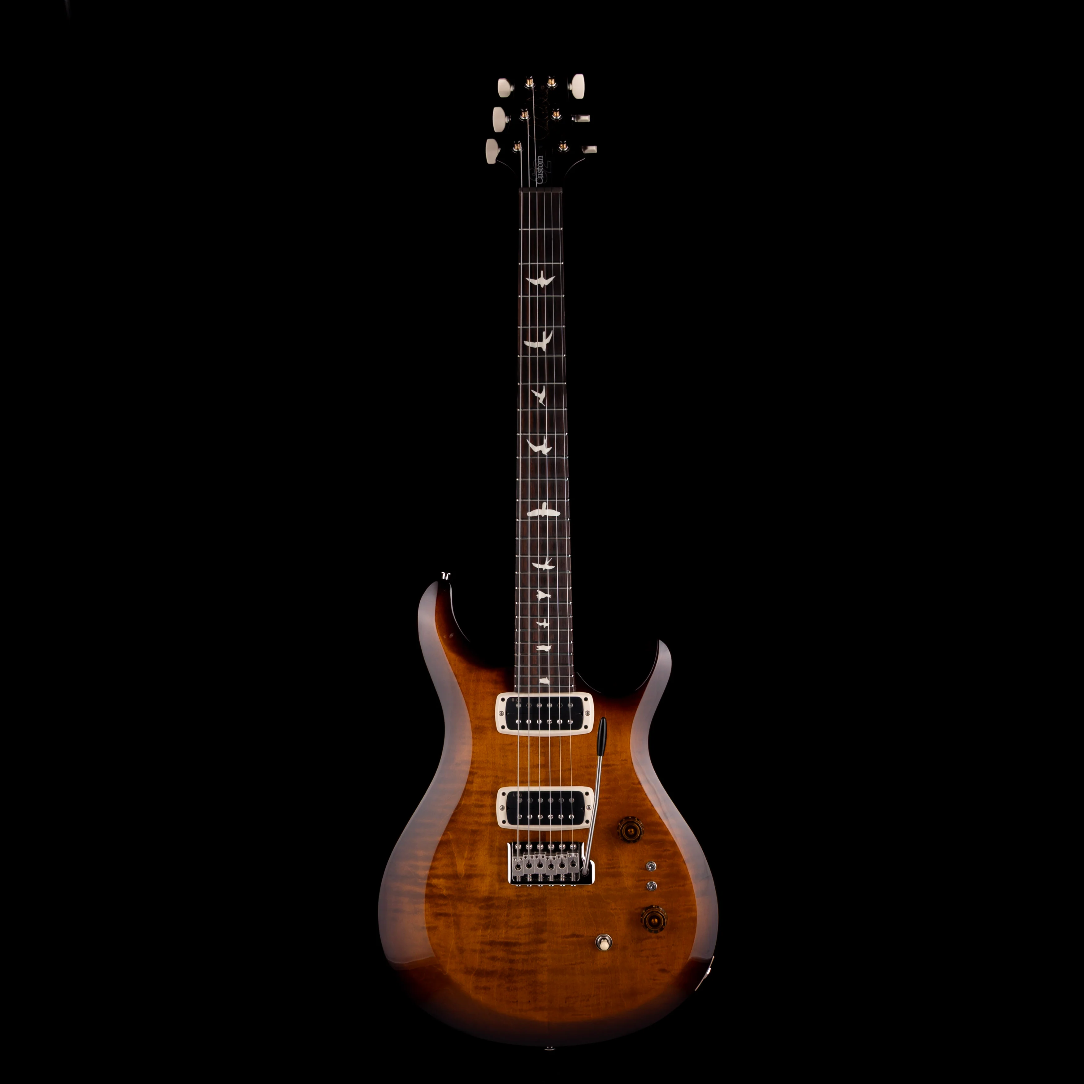 PRS S2 Custom 24-08 Black Amber Electric Guitar With Bag - Image 2