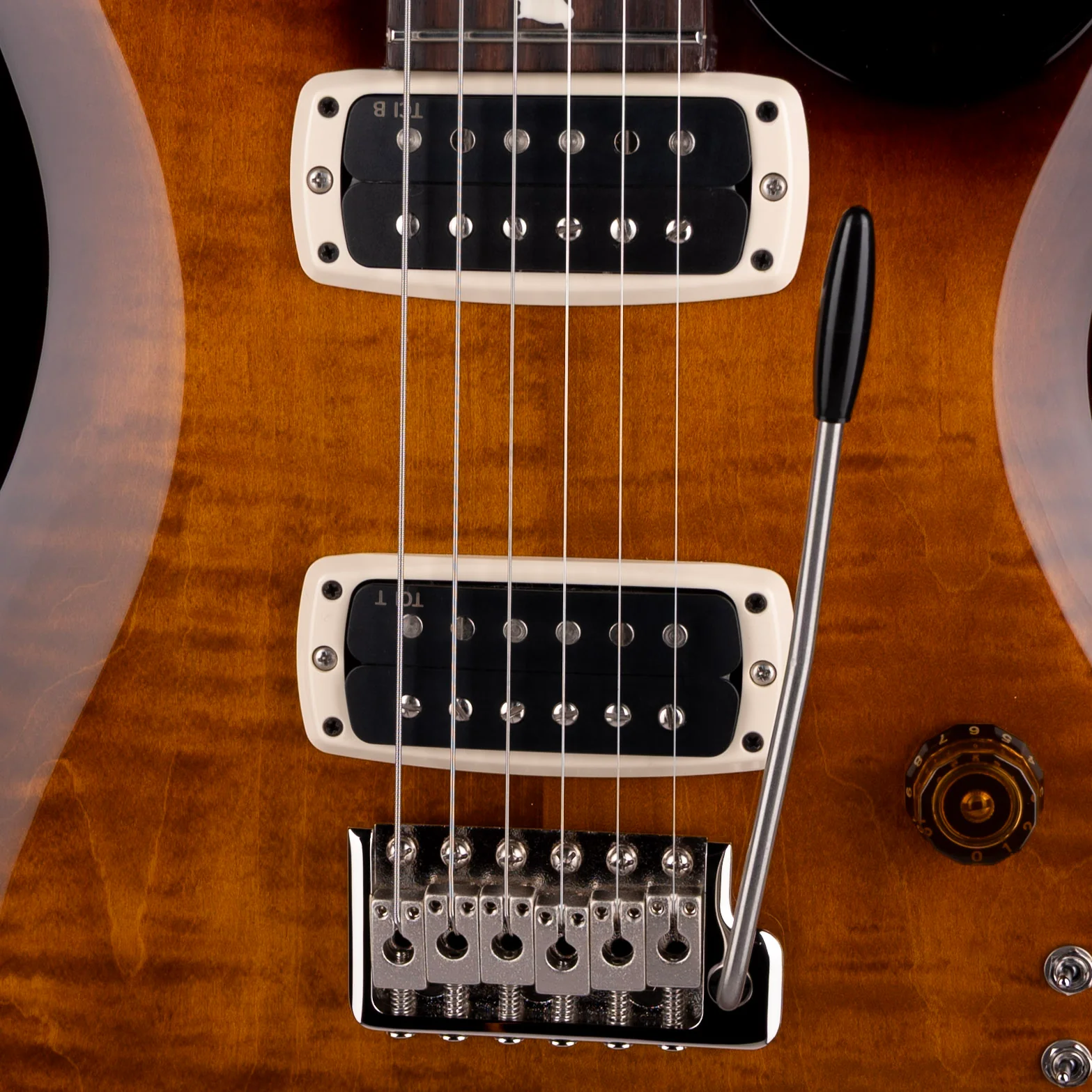 PRS S2 Custom 24-08 Black Amber Electric Guitar With Bag - Image 4