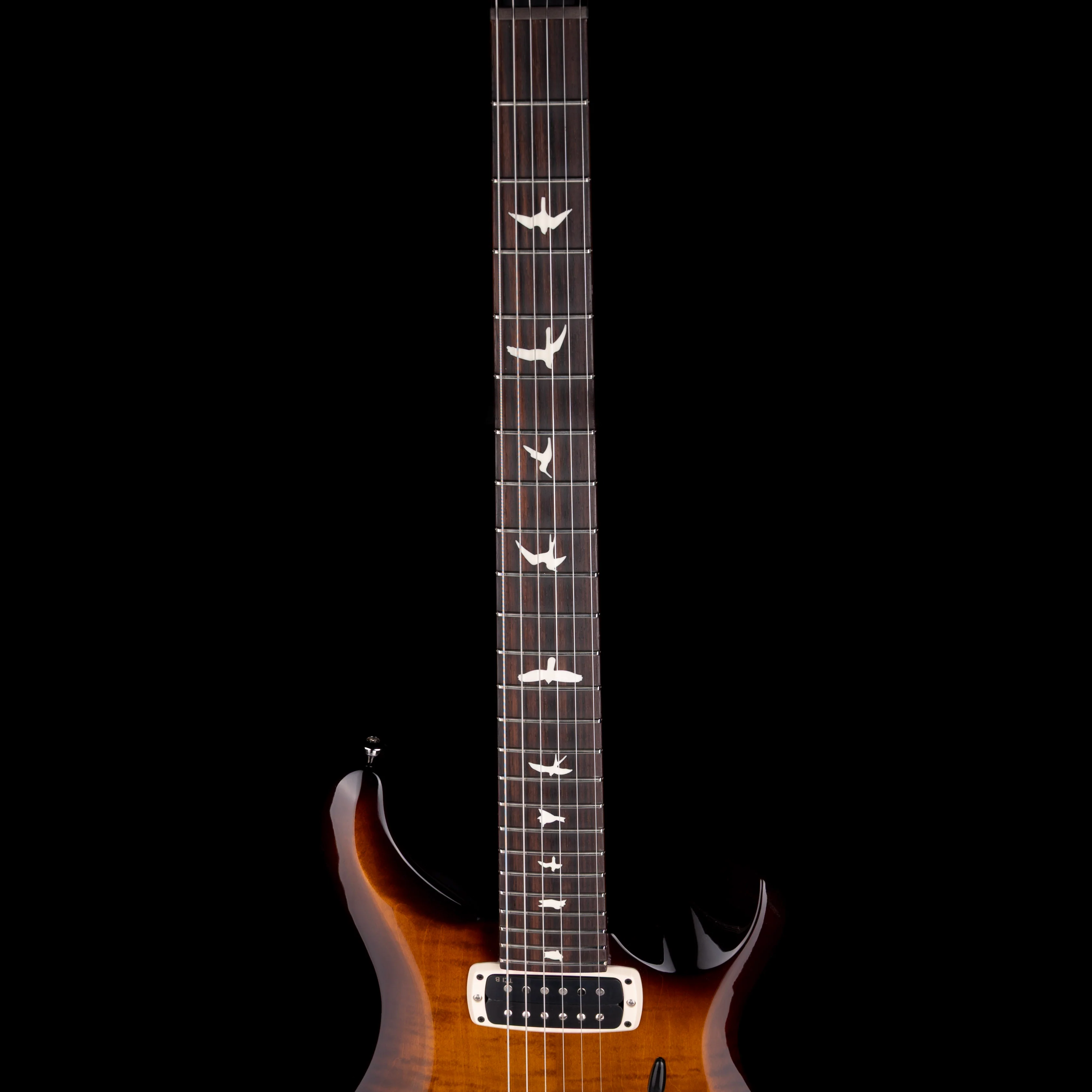 PRS S2 Custom 24-08 Black Amber Electric Guitar With Bag - Image 7