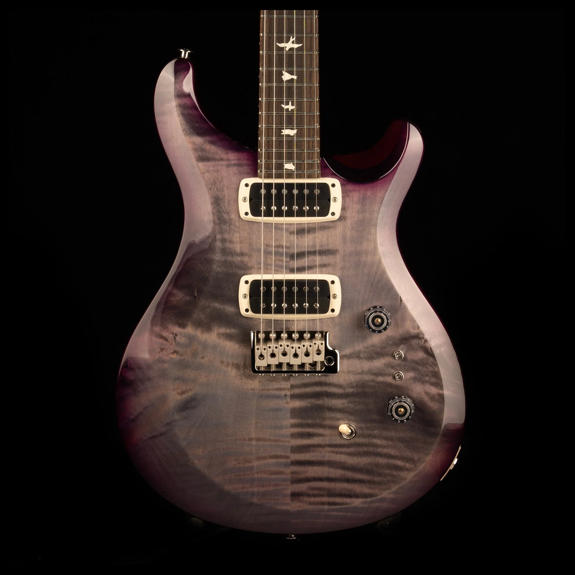 PRS S2 Custom 24-08 Faded Gray Black Purple Burst with Gig Bag