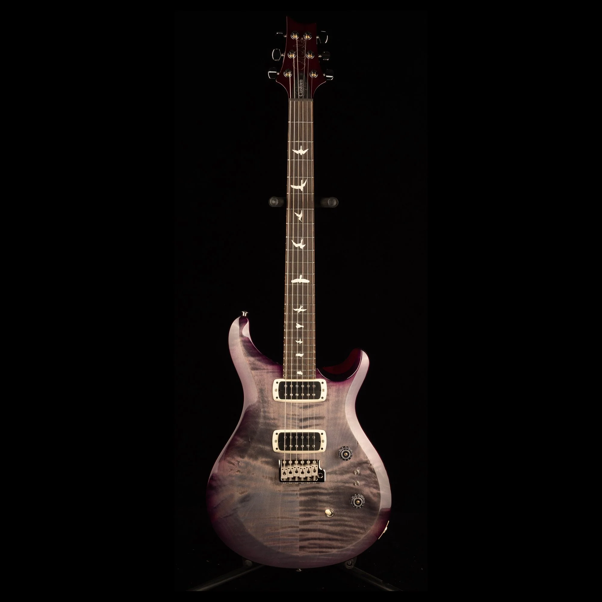 PRS S2 Custom 24-08 Faded Gray Black Purple Burst with Gig Bag - Image 2
