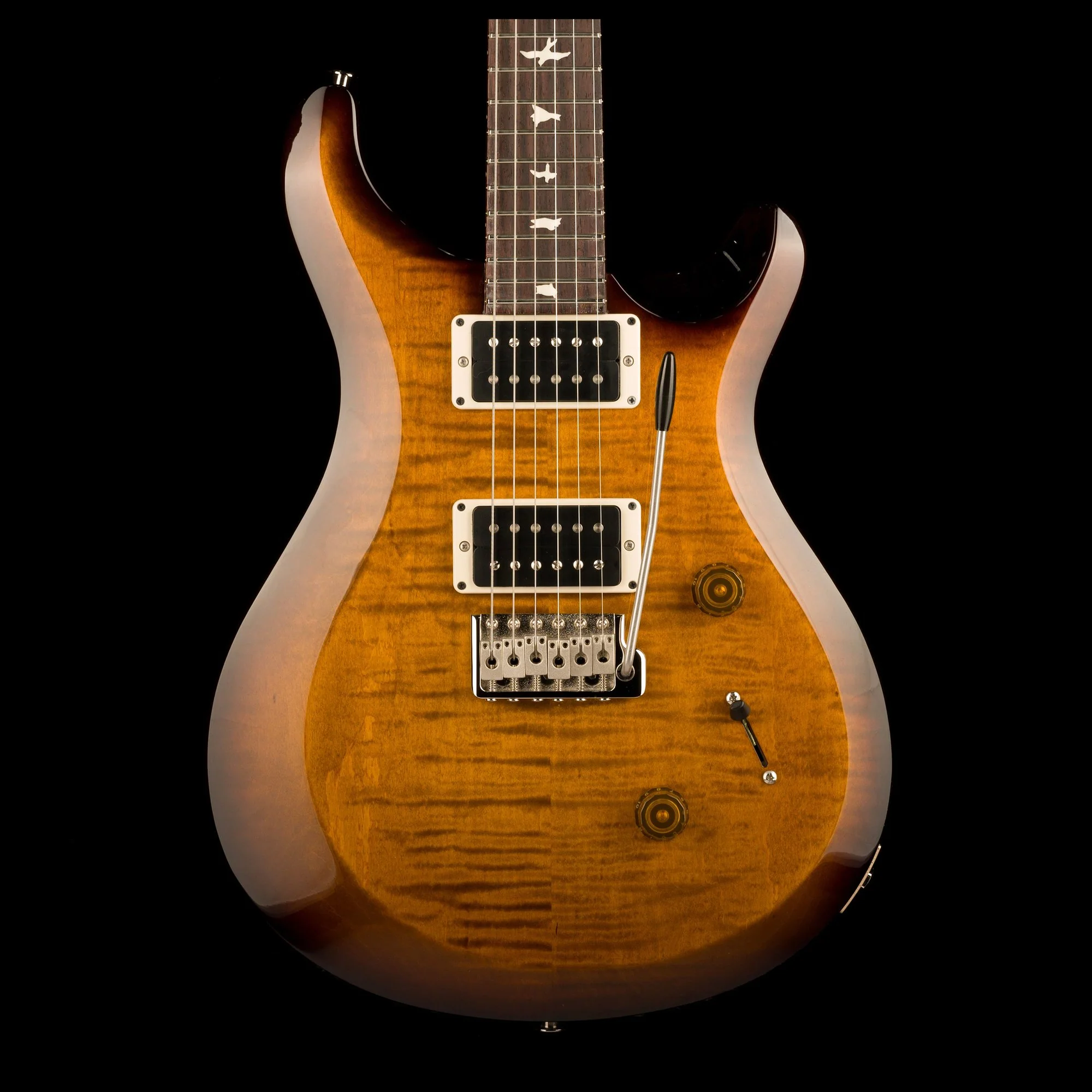 PRS S2 Custom 24 Black Amber with Gig Bag