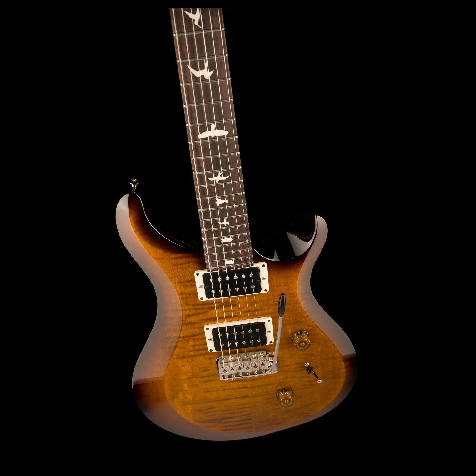 PRS S2 Custom 24 Black Amber with Gig Bag - Image 4