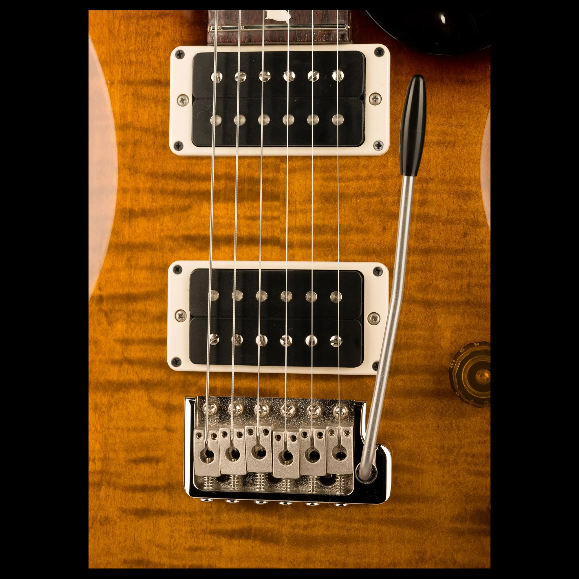 PRS S2 Custom 24 Black Amber with Gig Bag - Image 7