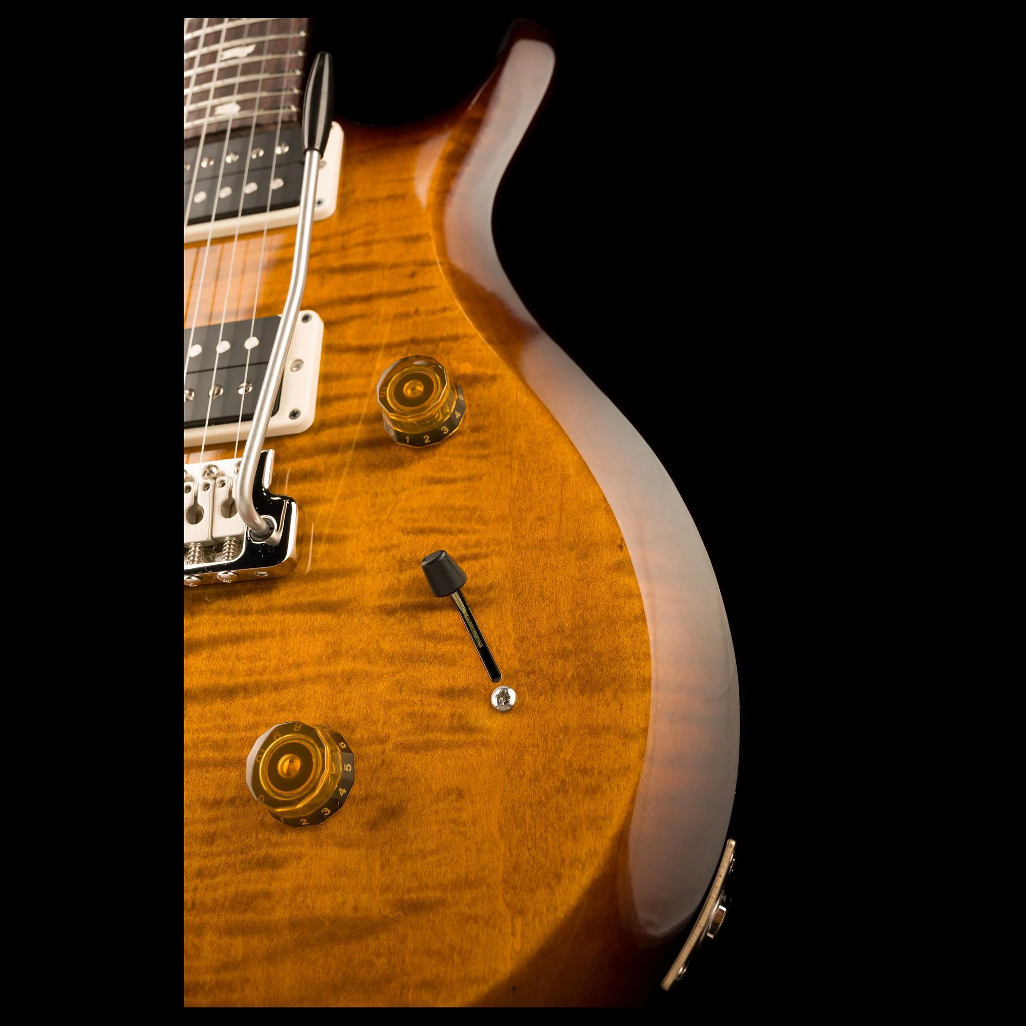 PRS S2 Custom 24 Black Amber with Gig Bag - Image 8