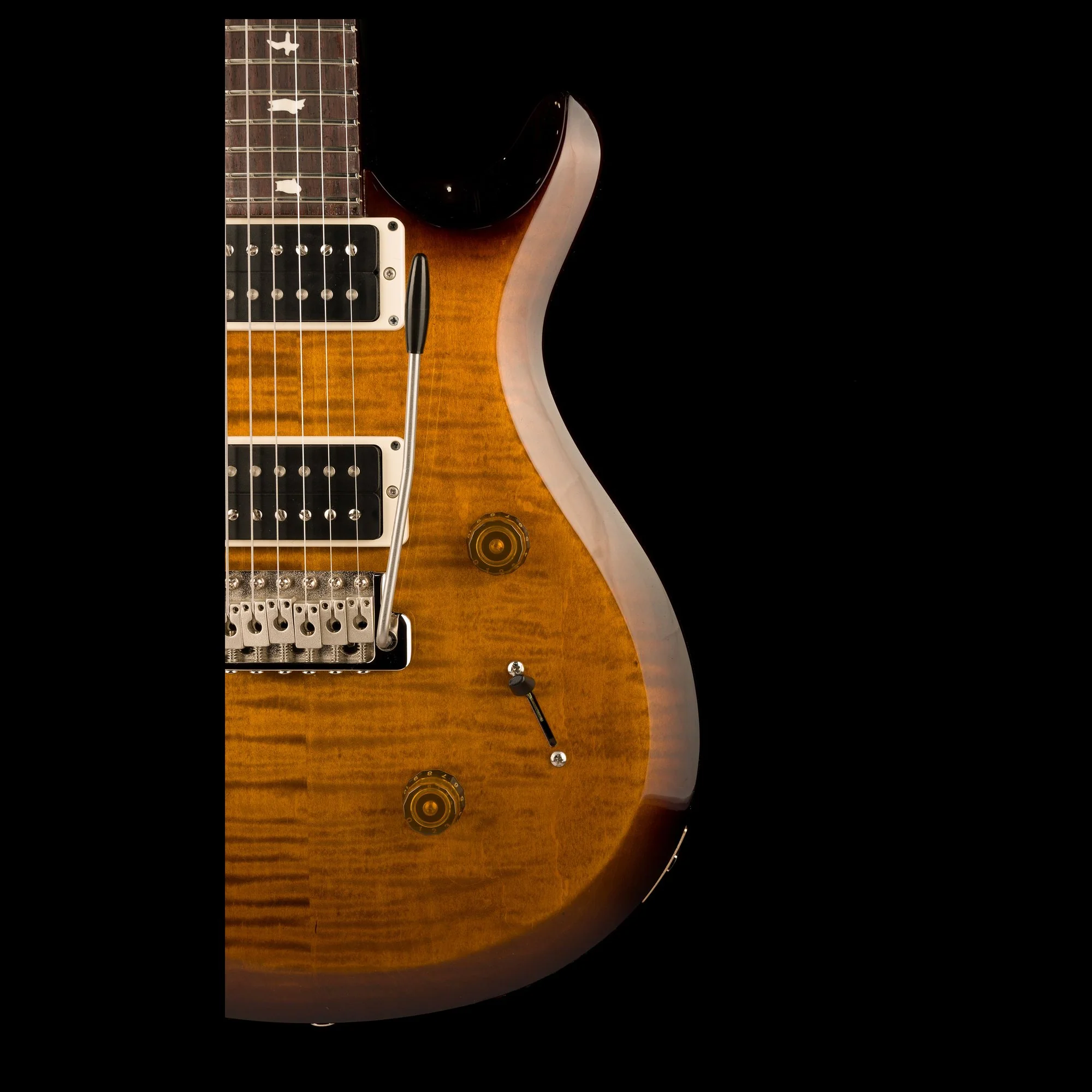 PRS S2 Custom 24 Black Amber with Gig Bag - Image 9
