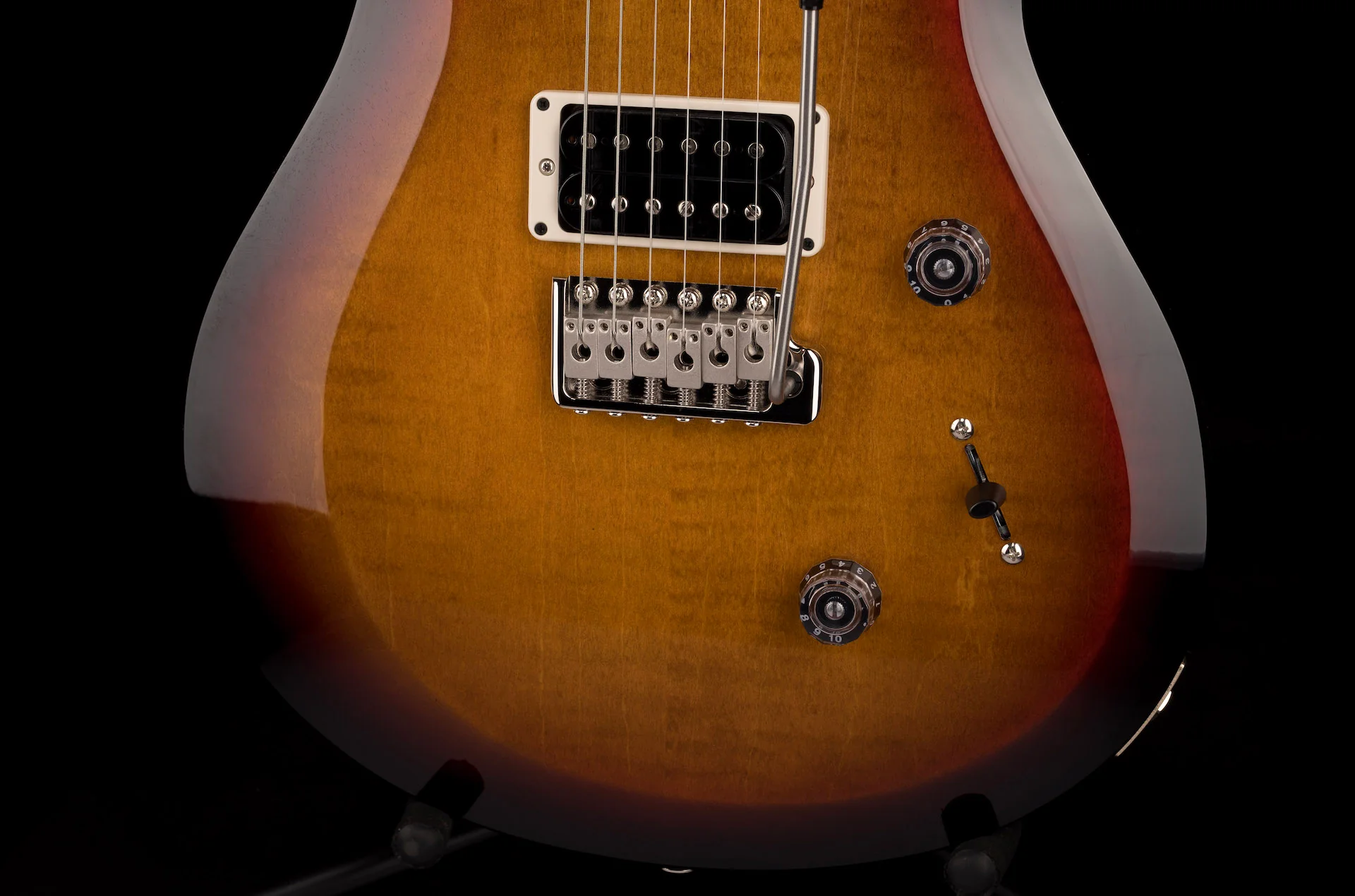 PRS S2 Custom 24 Custom Color Amber Smokeburst With Gig Bag - Image 4