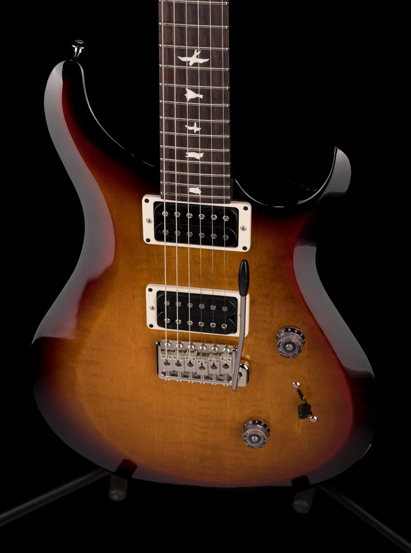 PRS S2 Custom 24 Custom Color Amber Smokeburst With Gig Bag - Image 5