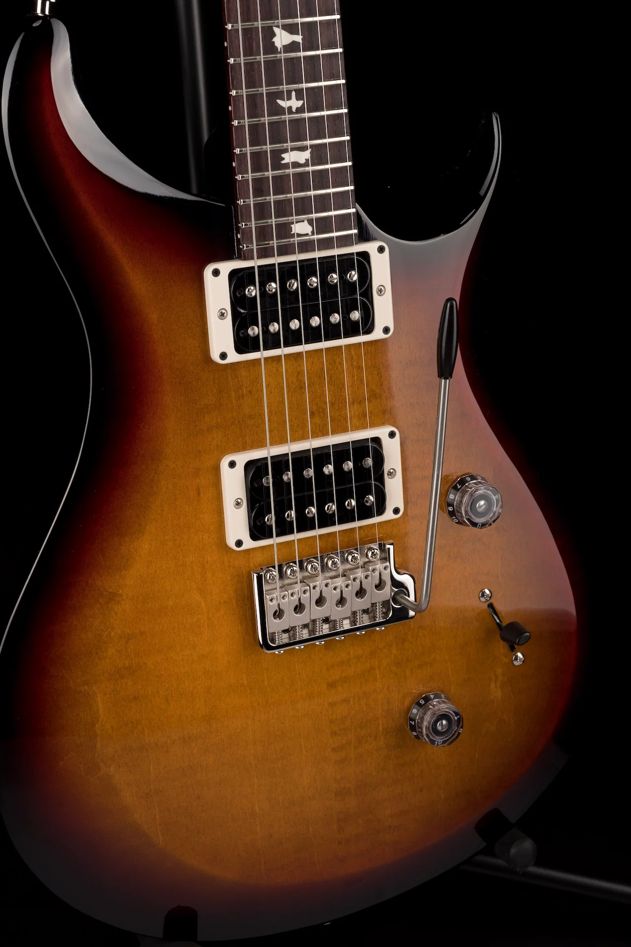 PRS S2 Custom 24 Custom Color Amber Smokeburst With Gig Bag - Image 8