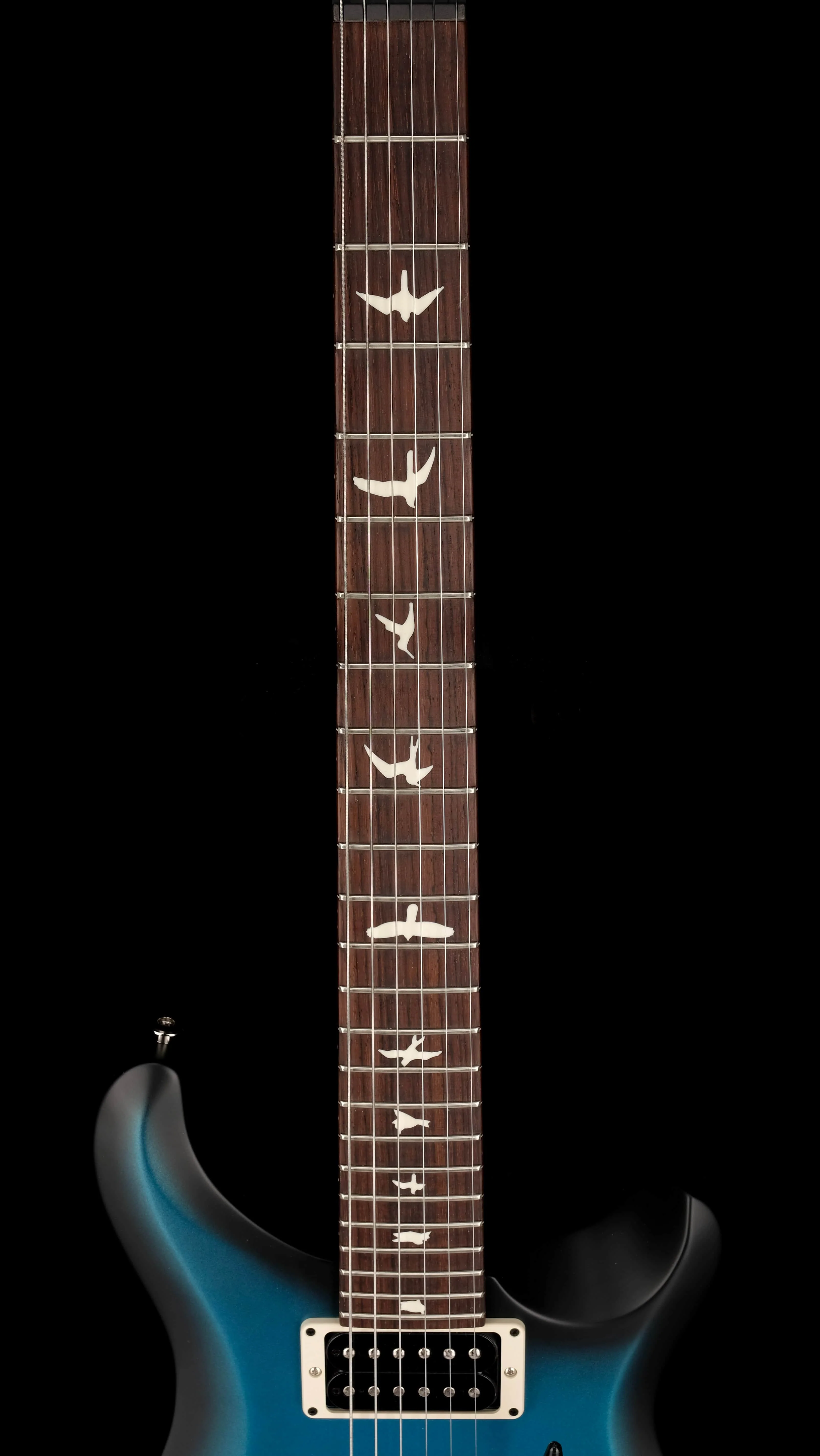 PRS S2 Custom 24 Custom Color Satin Frost Blue Metallic Smokeburst With Bag - Image 11