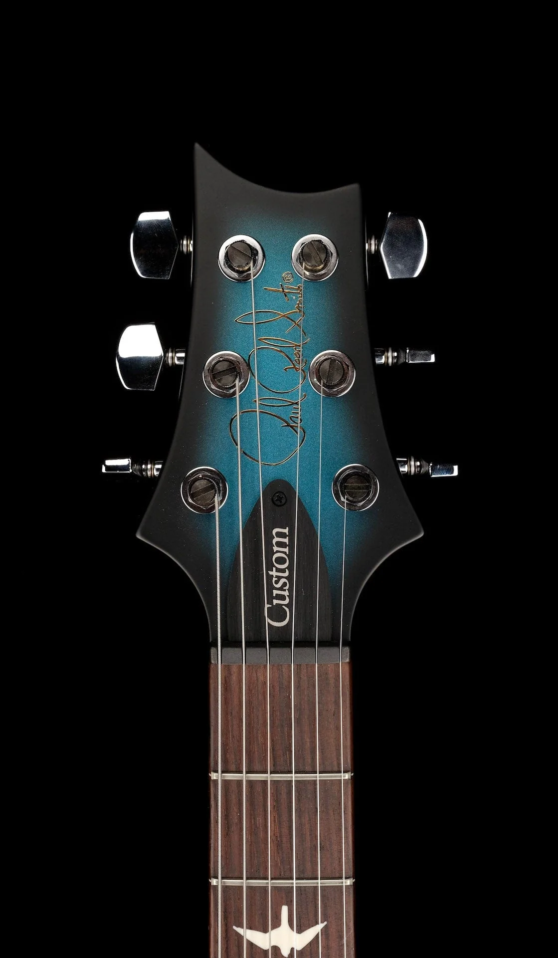 PRS S2 Custom 24 Custom Color Satin Frost Blue Metallic Smokeburst With Bag - Image 12