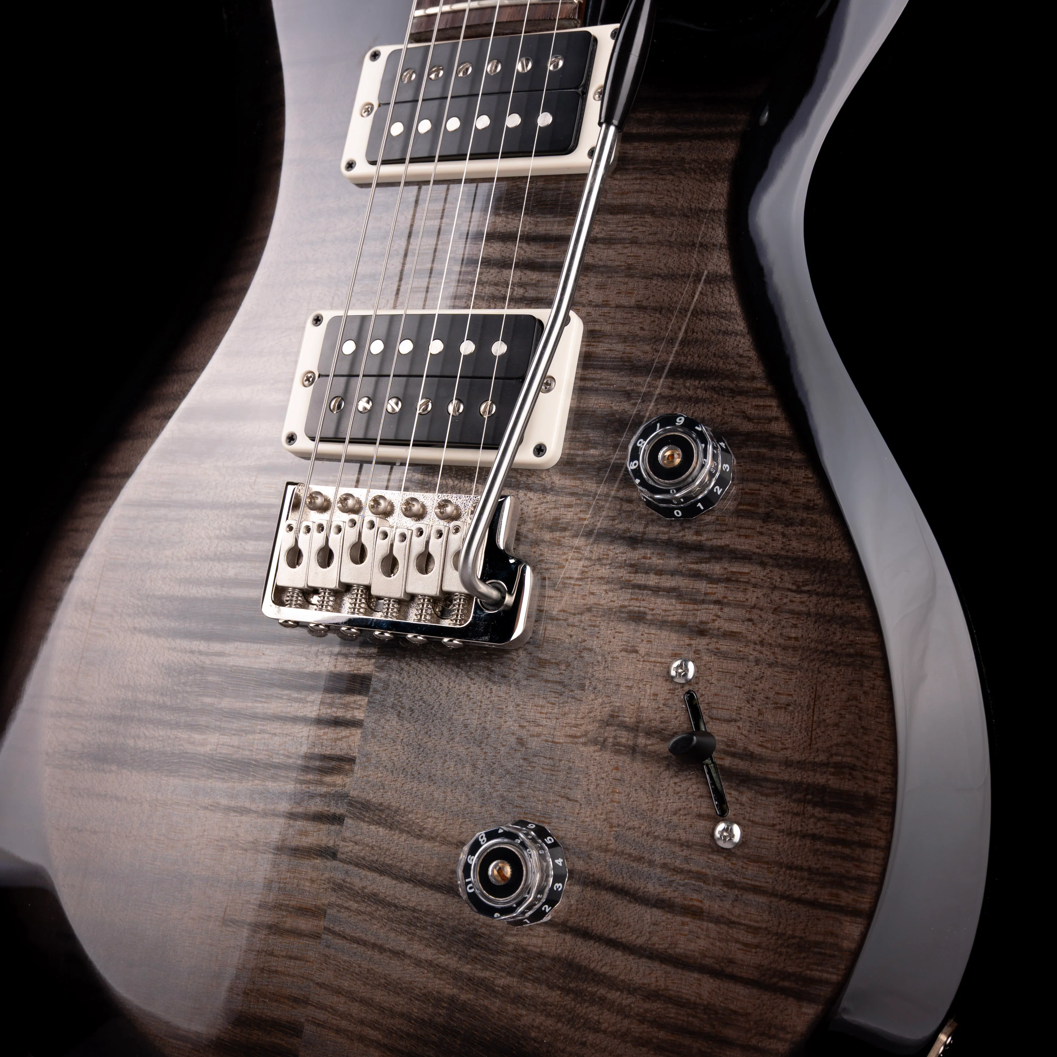 PRS S2 Custom 24 Faded Gray Black with Gig Bag - Image 5