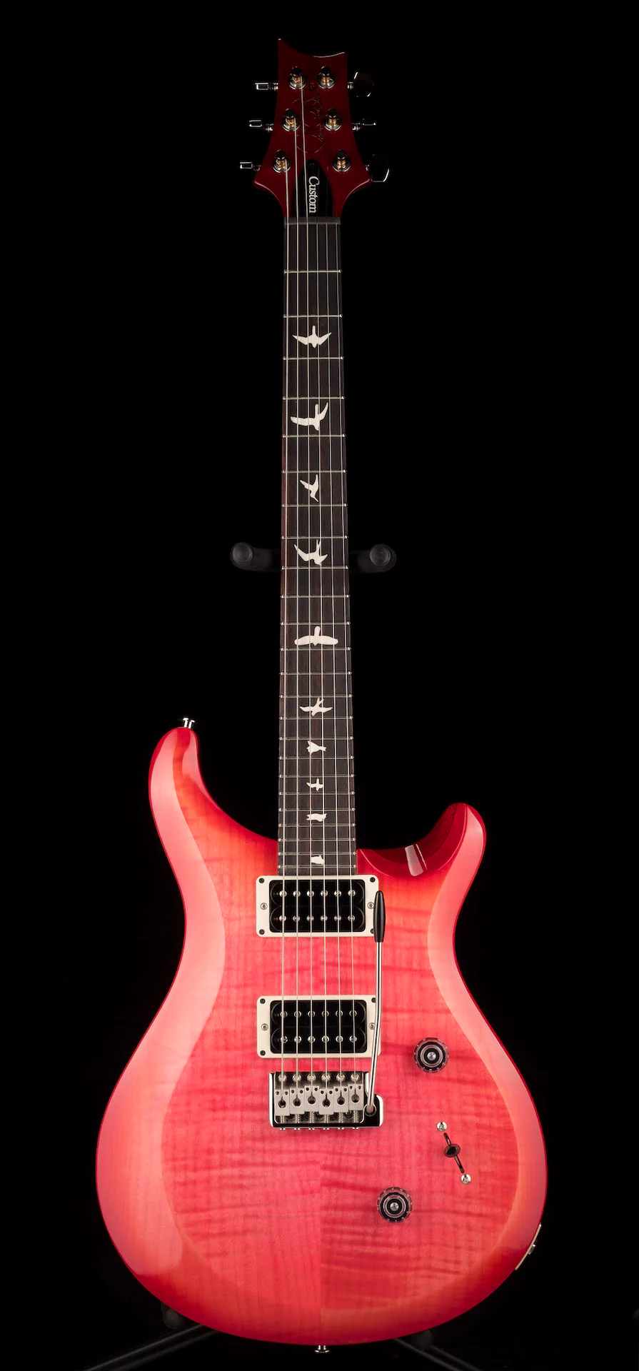 PRS S2 Custom 24 Pattern Thin Neck Bonni Pink Cherry Burst with Gig Bag - Image 2