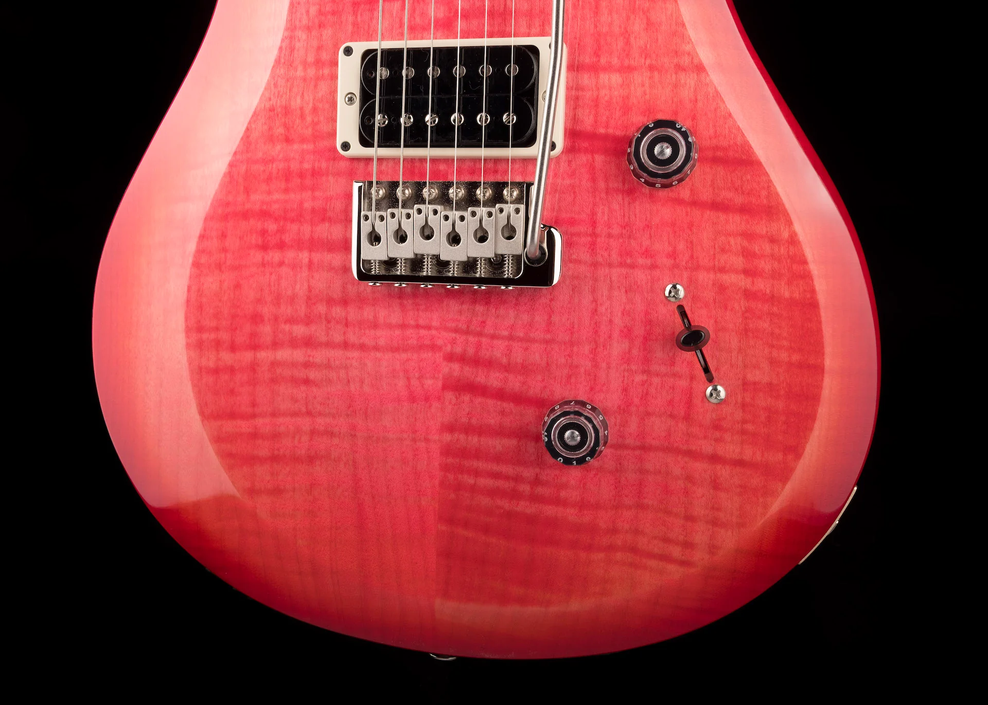 PRS S2 Custom 24 Pattern Thin Neck Bonni Pink Cherry Burst with Gig Bag - Image 5