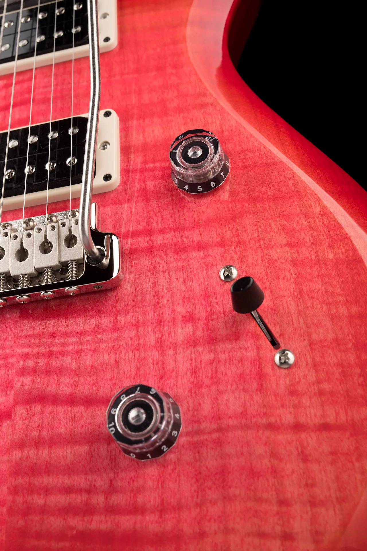 PRS S2 Custom 24 Pattern Thin Neck Bonni Pink Cherry Burst with Gig Bag - Image 8