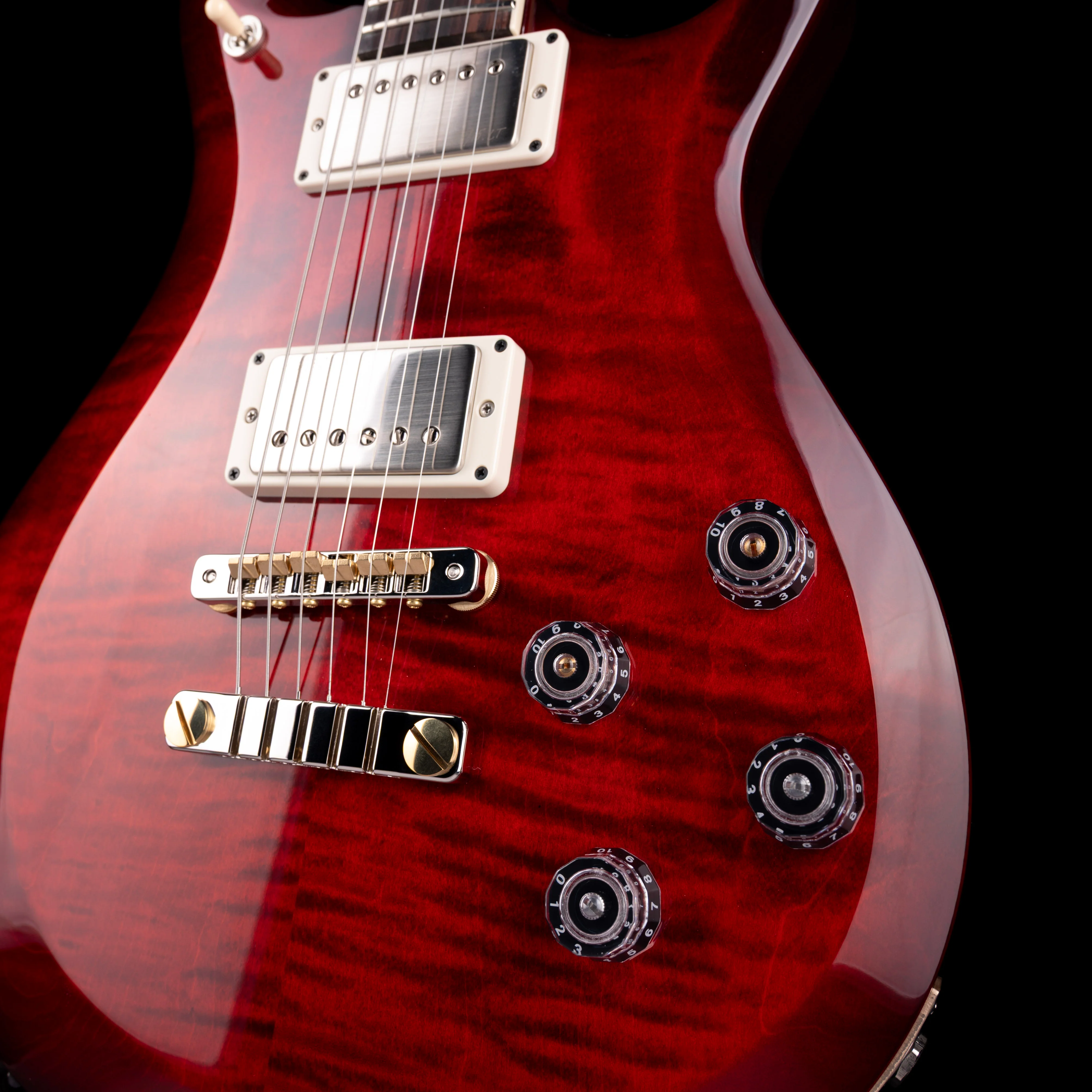 PRS S2 McCarty 594 Fire Red Burst Electric Guitar With Gig Bag - Image 5