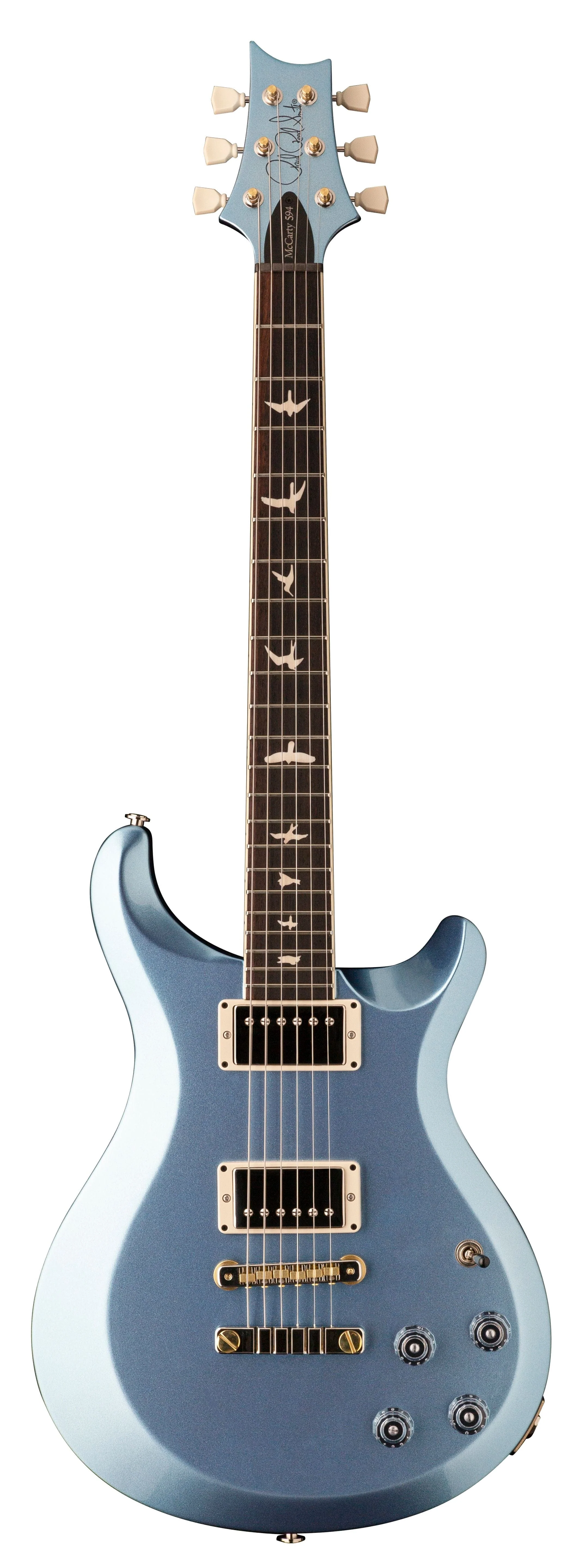 PRS S2 McCarty 594 ThinLine Frost Blue Metallic Electric Guitar - Image 2