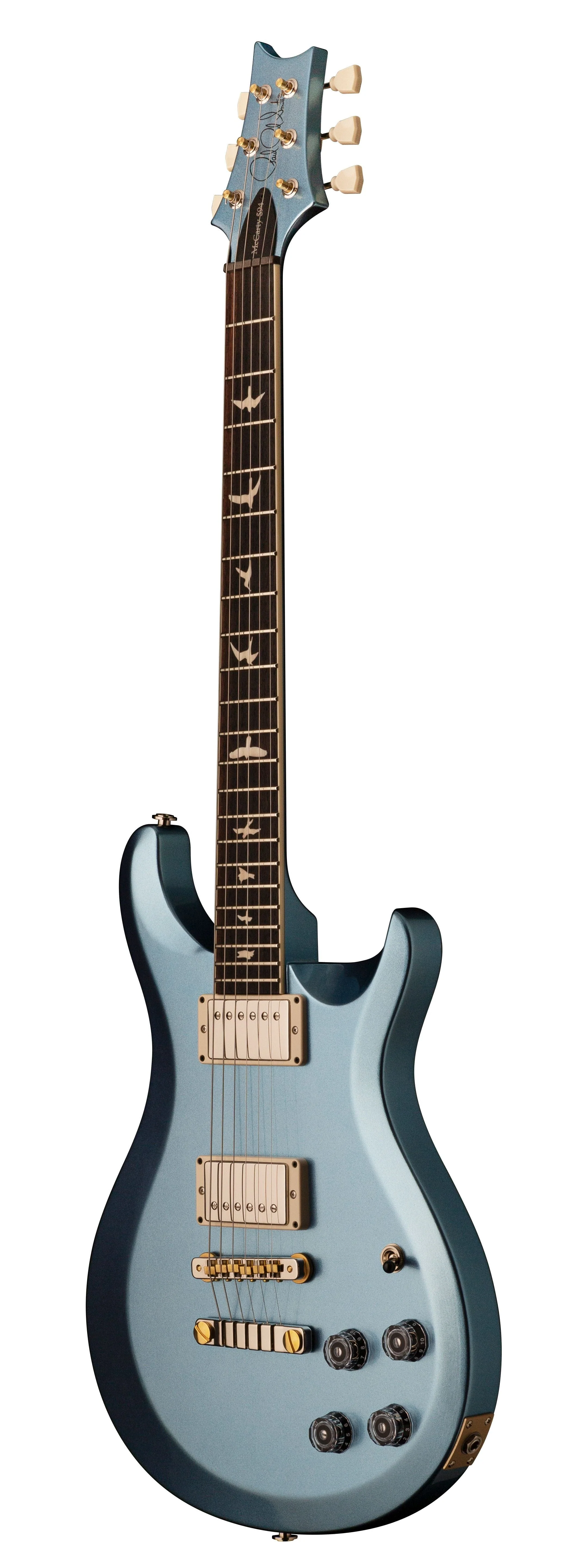PRS S2 McCarty 594 ThinLine Frost Blue Metallic Electric Guitar - Image 3
