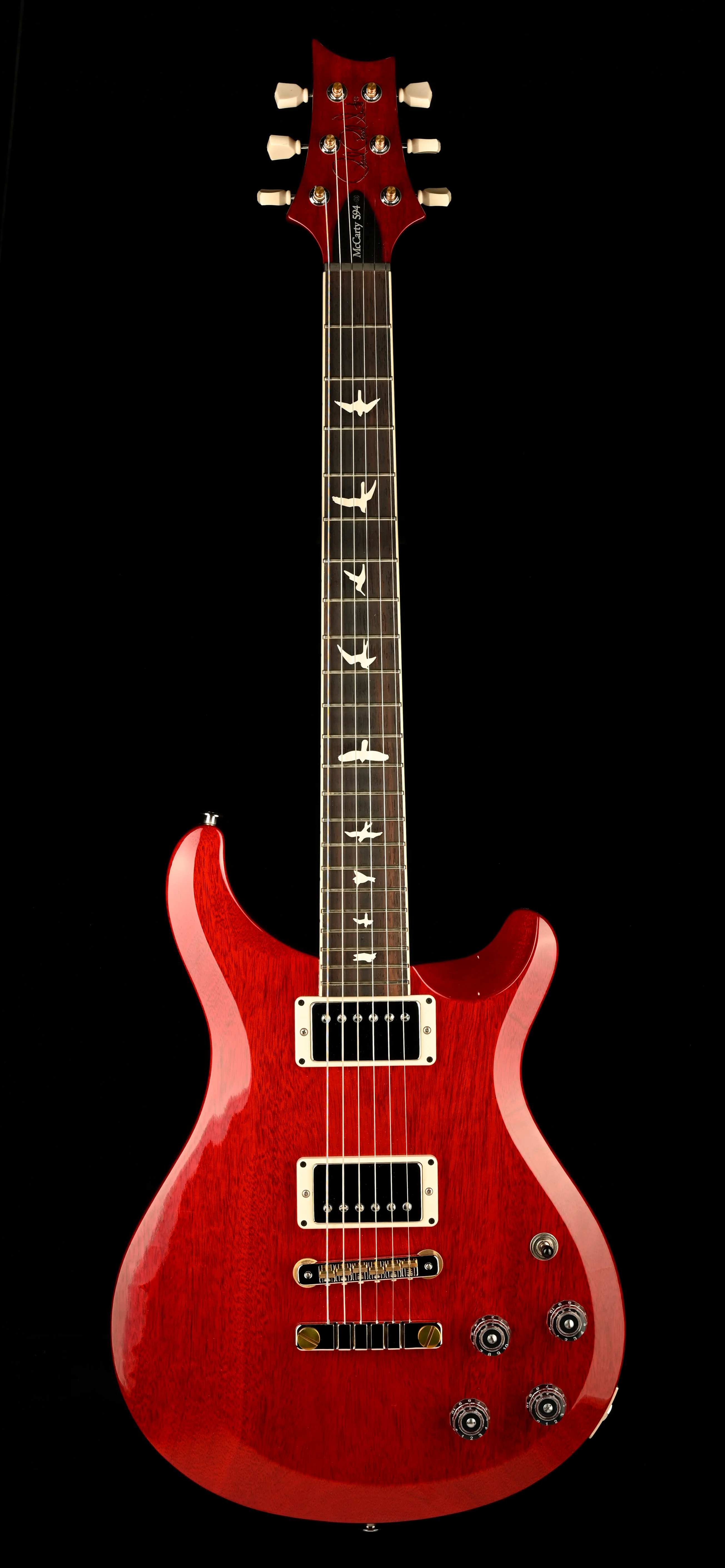 PRS S2 McCarty 594 ThinLine Vintage Cherry Electric Guitar With Gig Bag - Image 2