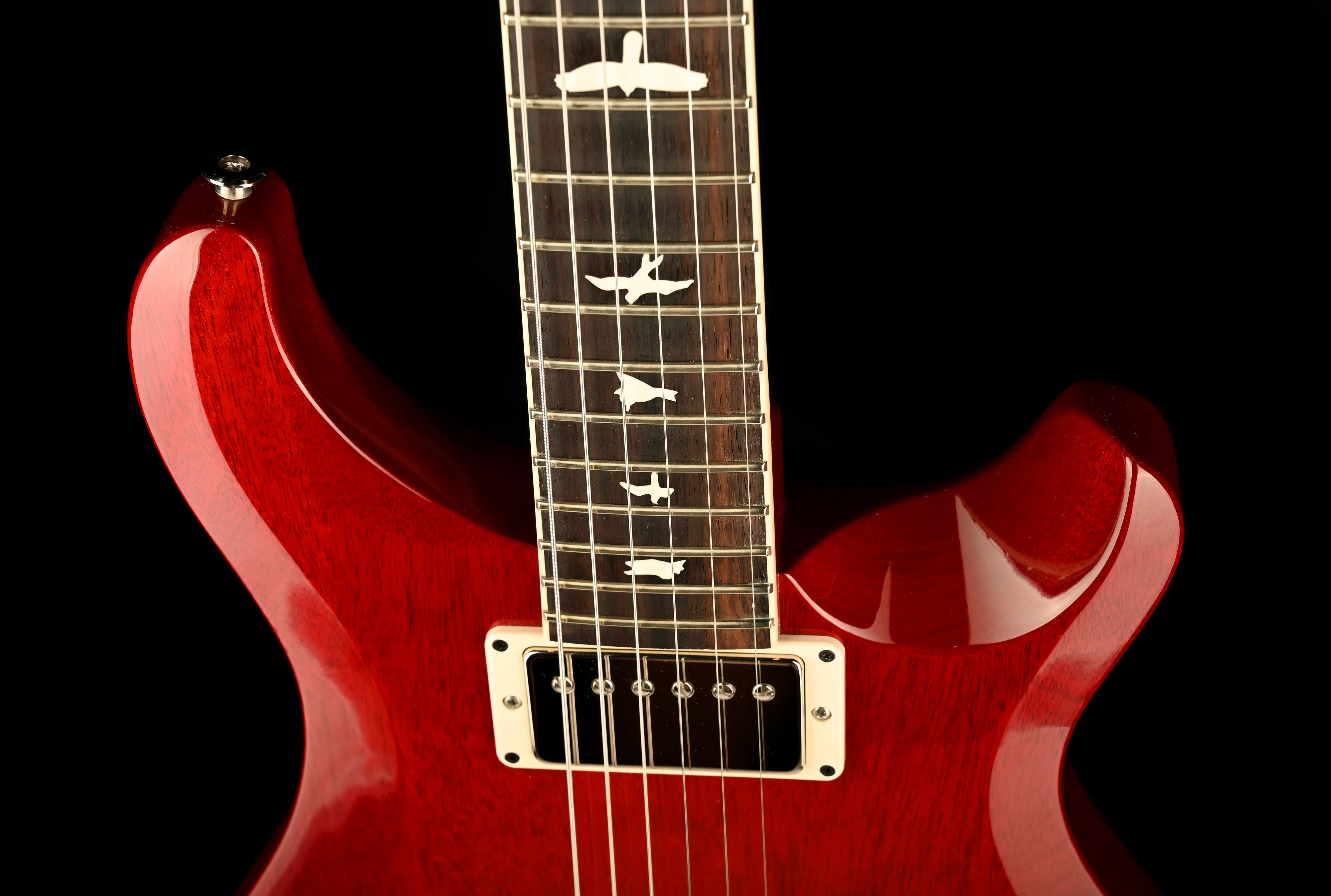 PRS S2 McCarty 594 ThinLine Vintage Cherry Electric Guitar With Gig Bag - Image 3