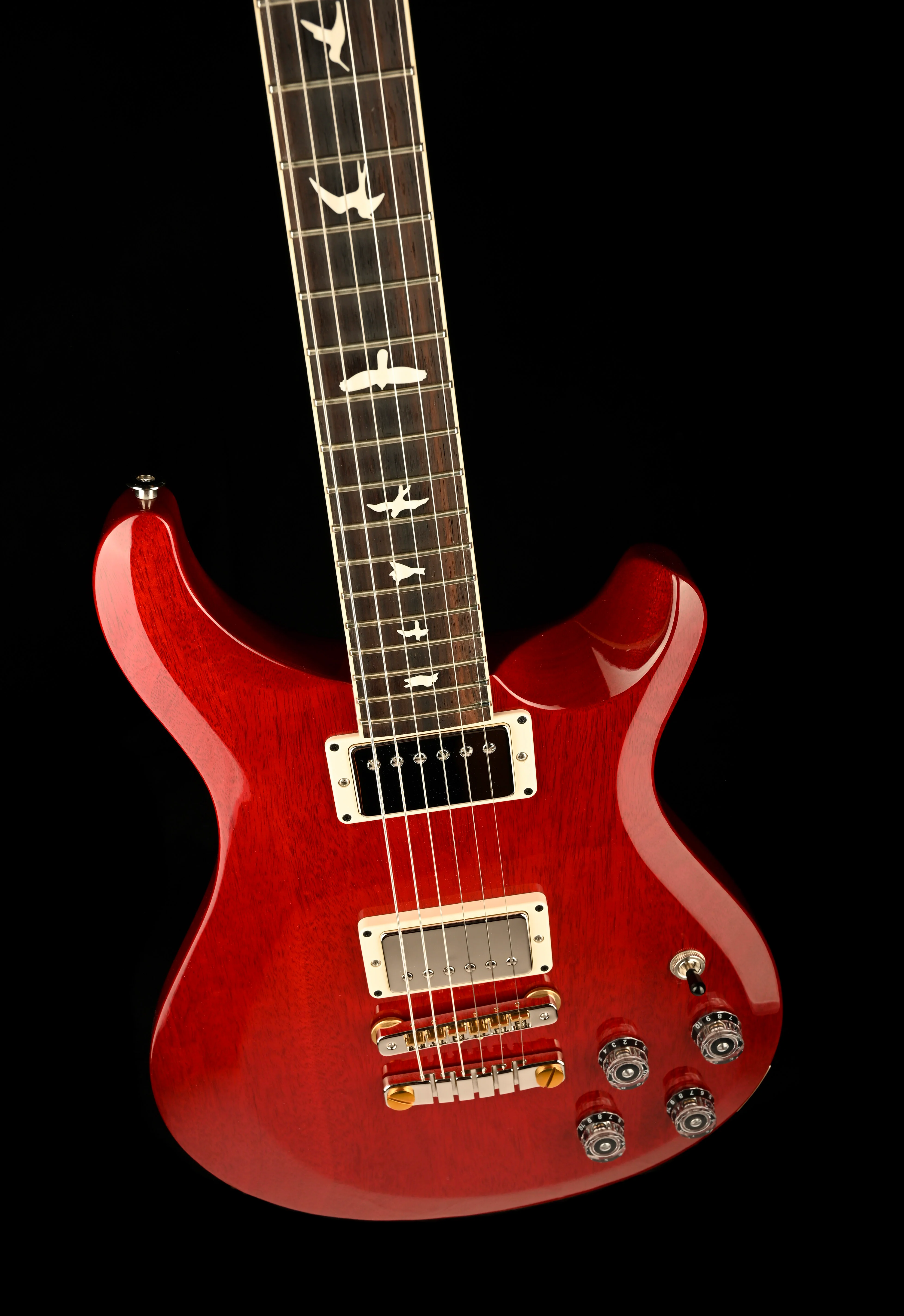 PRS S2 McCarty 594 ThinLine Vintage Cherry Electric Guitar With Gig Bag - Image 4
