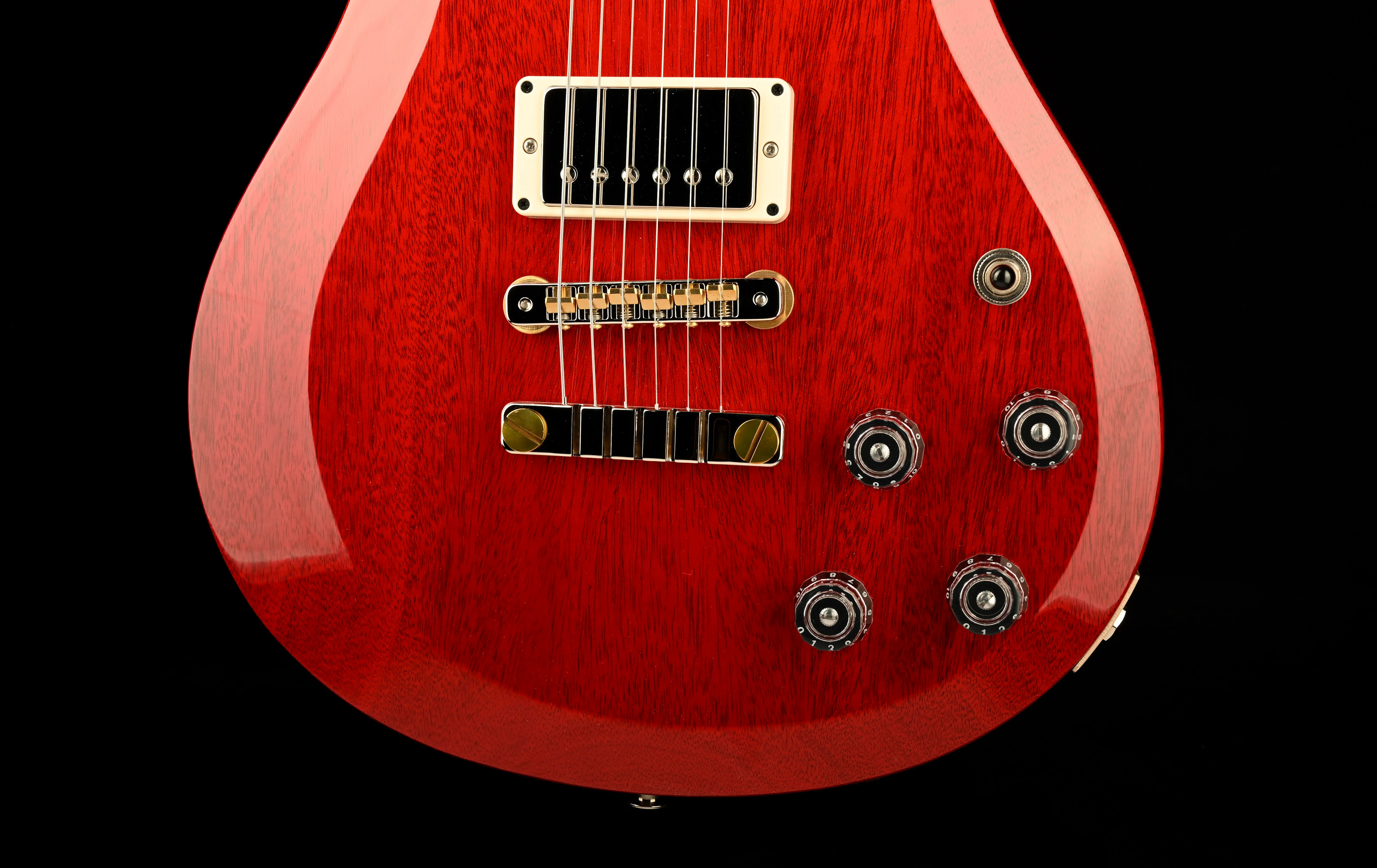PRS S2 McCarty 594 ThinLine Vintage Cherry Electric Guitar With Gig Bag - Image 5