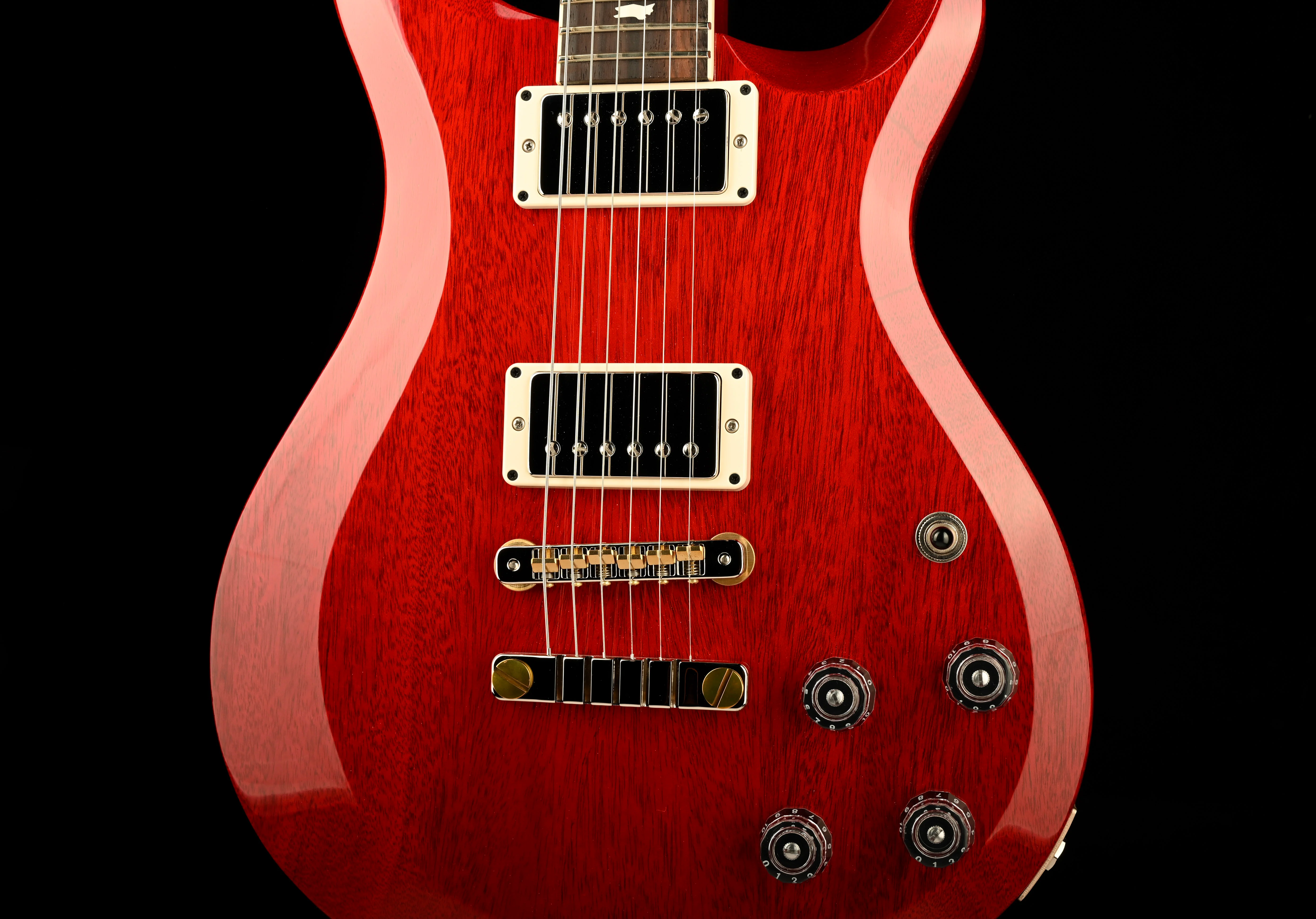 PRS S2 McCarty 594 ThinLine Vintage Cherry Electric Guitar With Gig Bag - Image 6