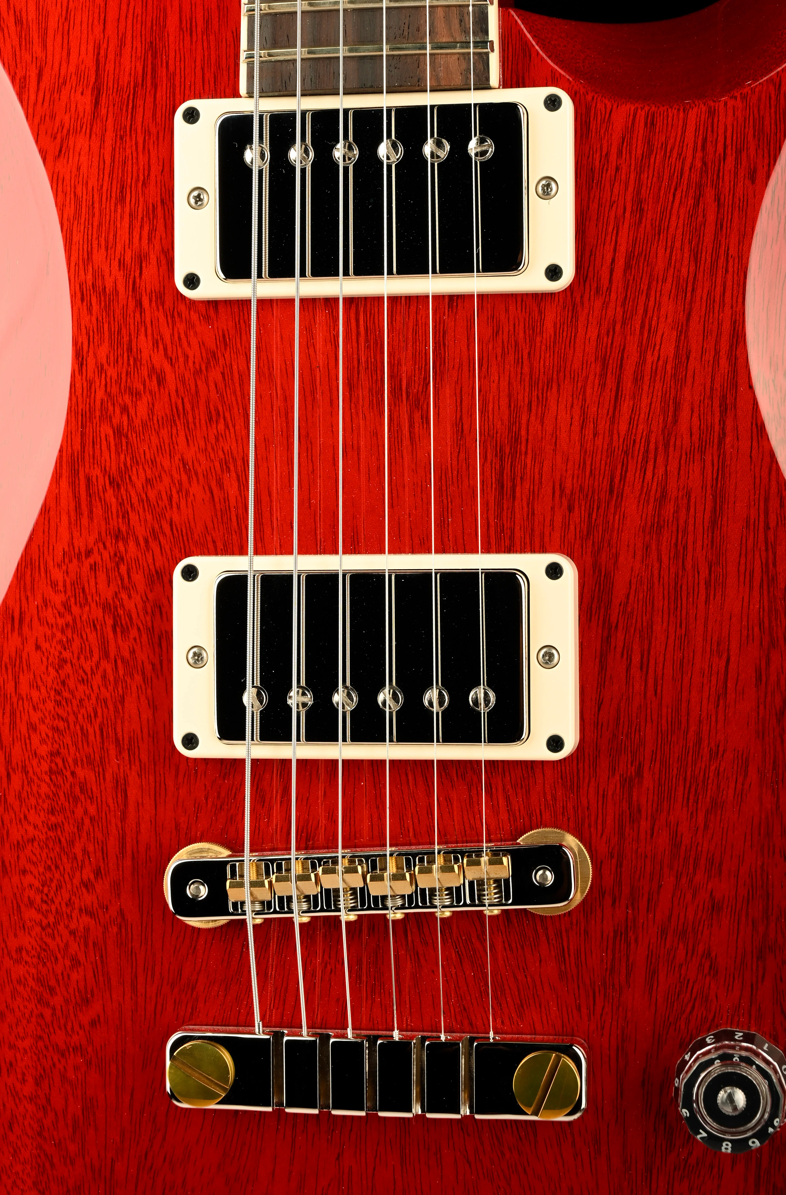 PRS S2 McCarty 594 ThinLine Vintage Cherry Electric Guitar With Gig Bag - Image 7