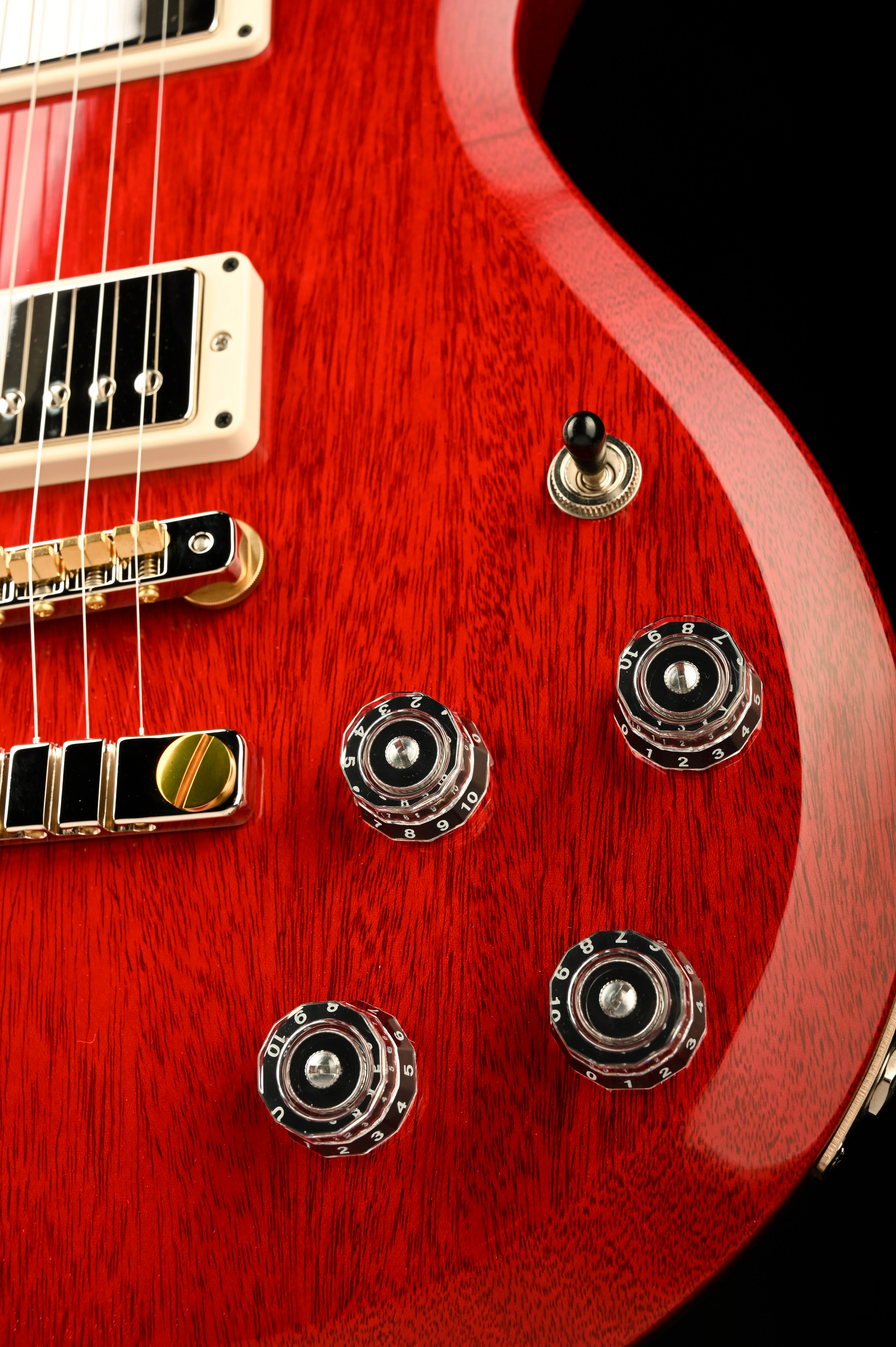 PRS S2 McCarty 594 ThinLine Vintage Cherry Electric Guitar With Gig Bag - Image 8