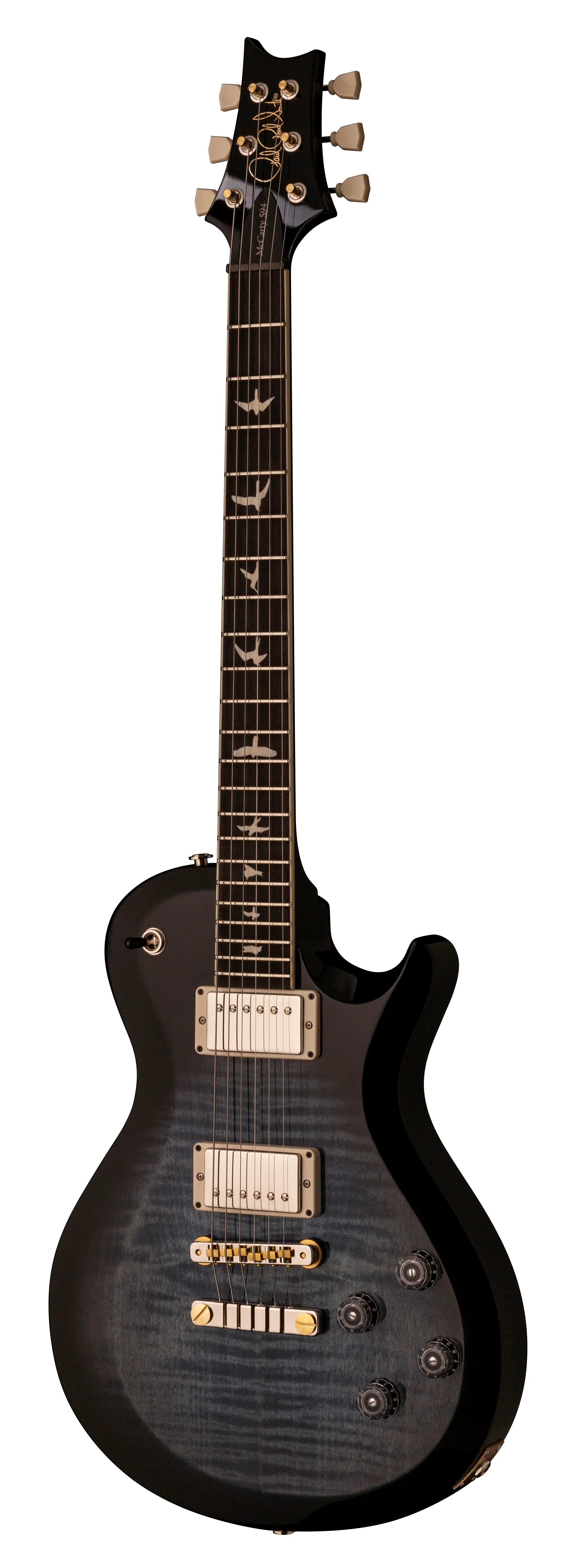PRS S2 Singlecut McCarty 594 Faded Blue Smokeburst Electric Guitar With Gig Bag - Image 3