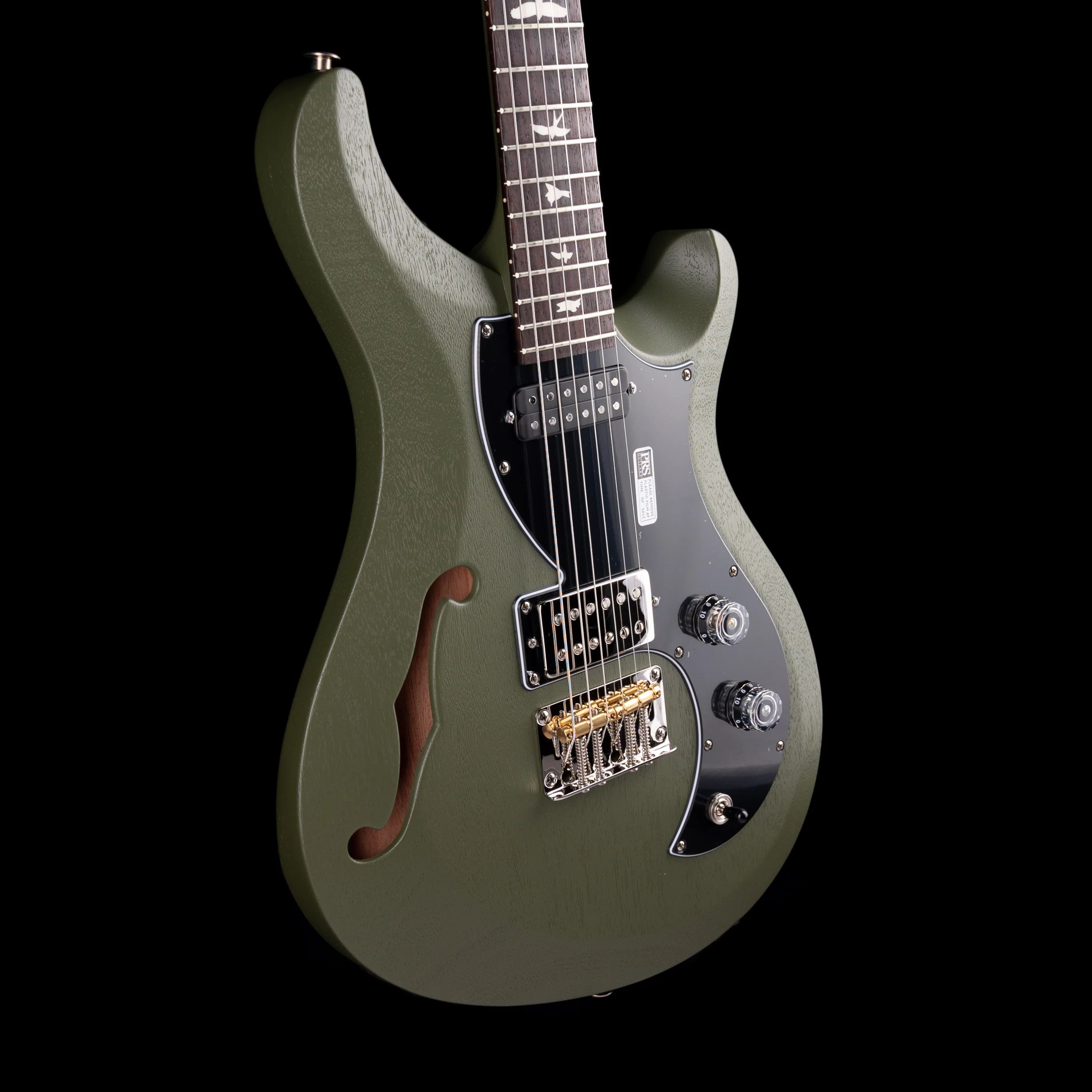 PRS S2 Vela Semi-Hollow Satin Matcha Green One-Off with Gig Bag - Image 6