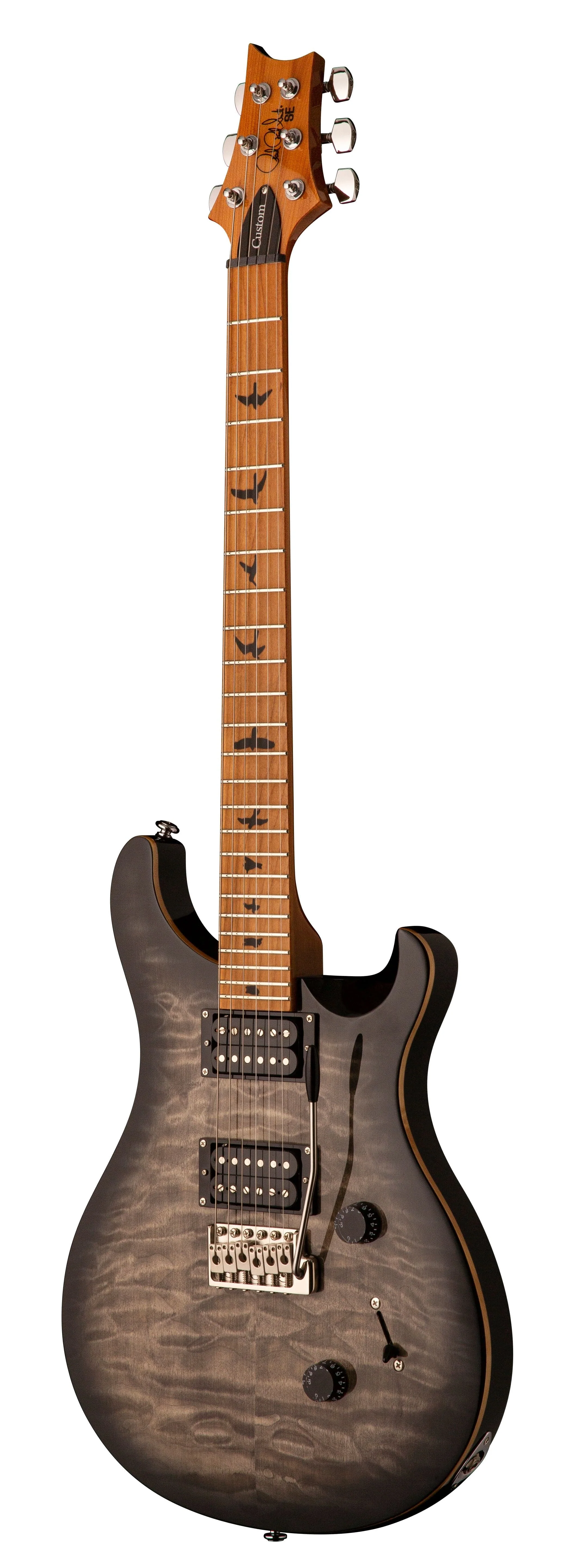 PRS SE Custom 24 Roasted Maple Limited - Charcoal Burst With Bag - Image 3