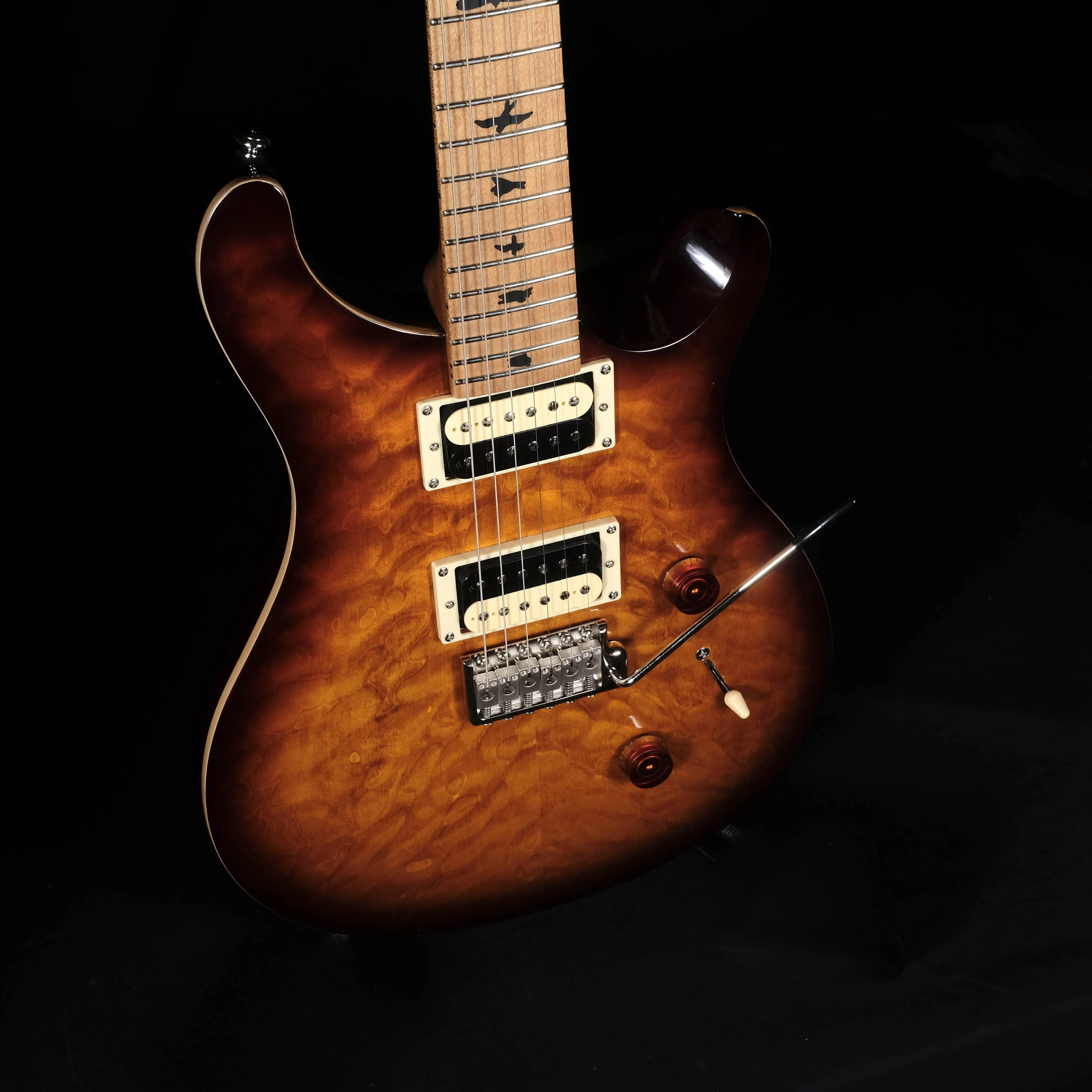 PRS SE Custom 24 Roasted Maple Limited - Tobacco Sunburst With Bag - Image 5