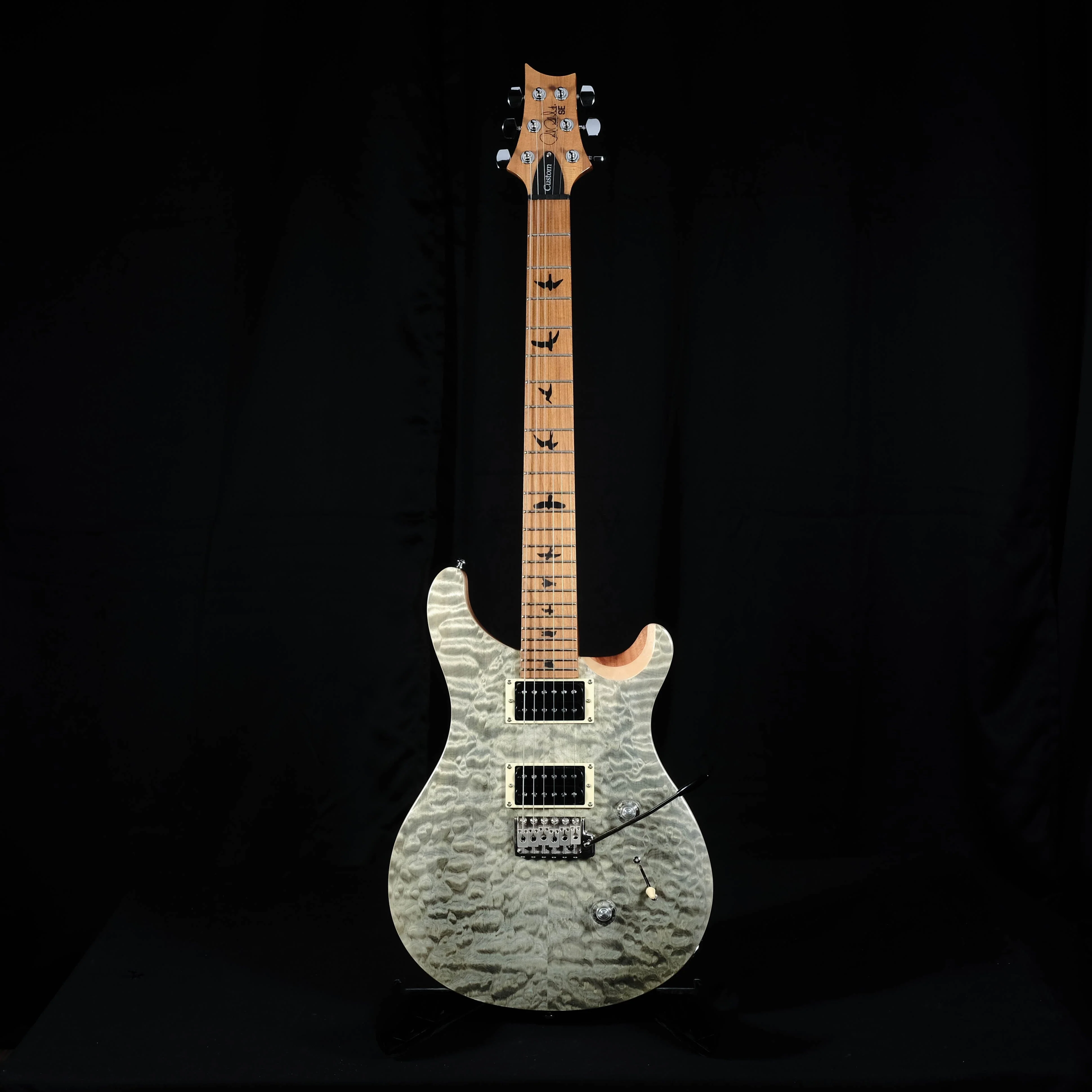 PRS SE Custom 24 Roasted Maple Limited - Trampas Green With Bag - Image 2